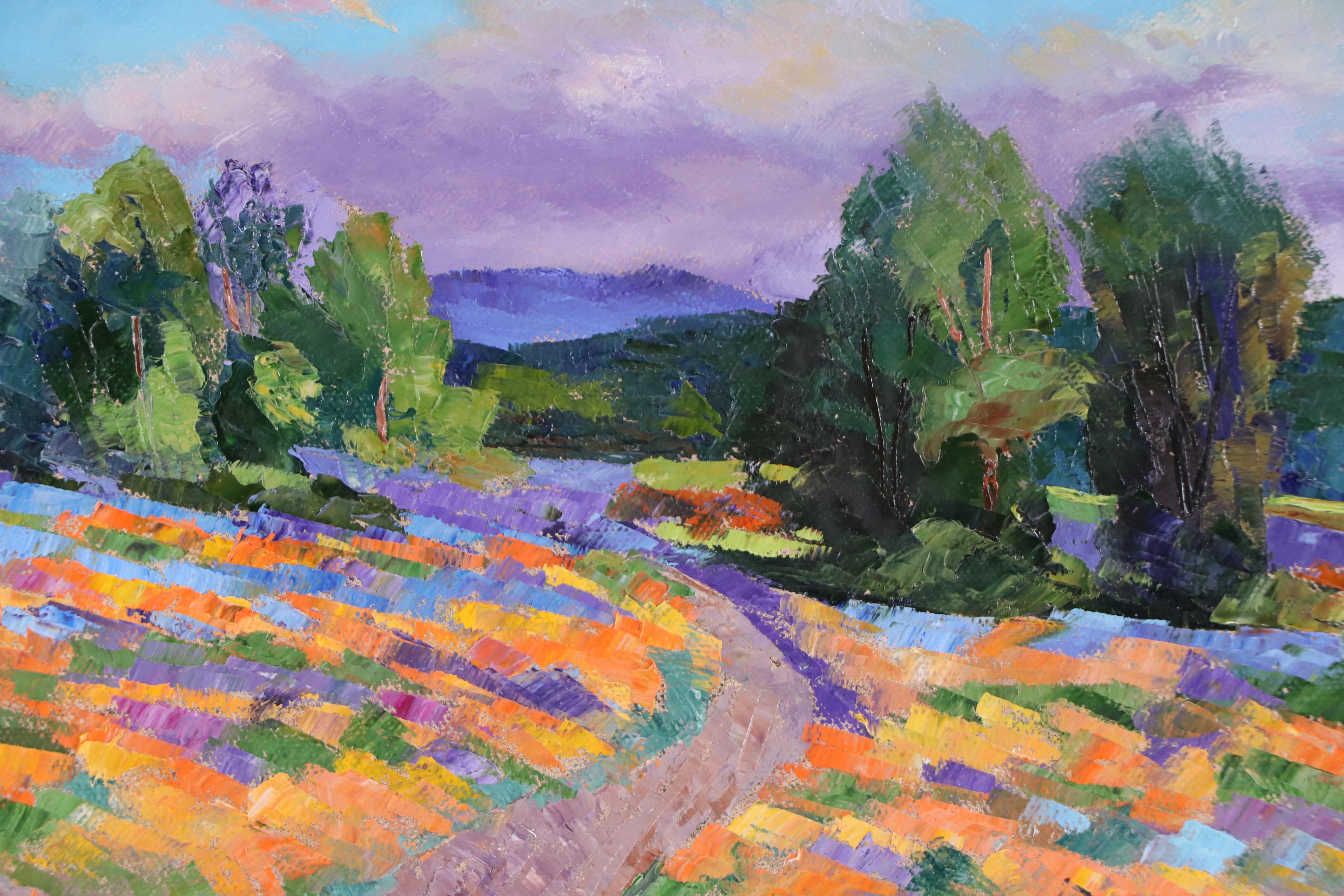 James Baldoumas Landscape Oil Painting "Wild Flowers," 2025