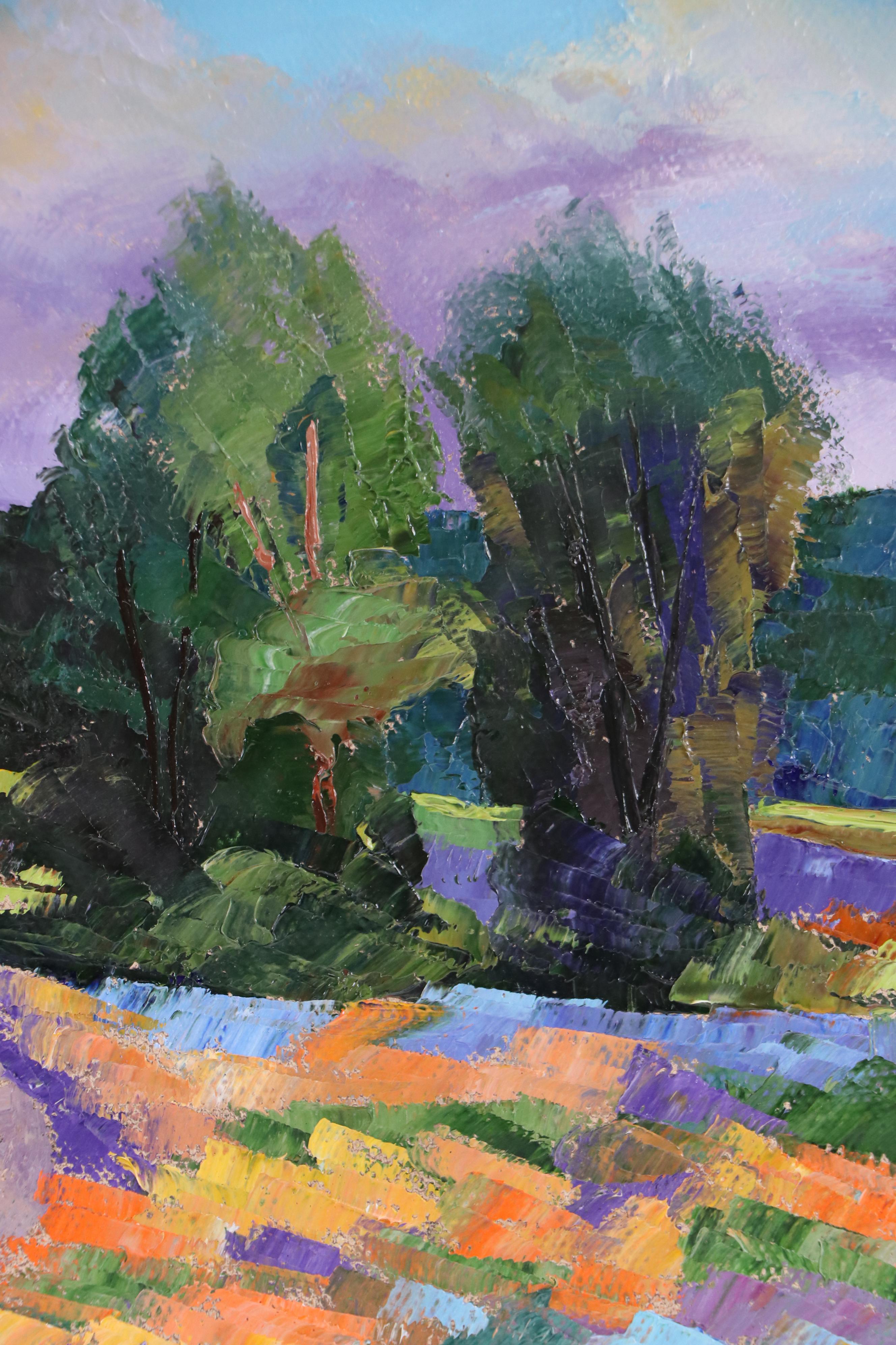 James Baldoumas Landscape Oil Painting "Wild Flowers," 2025