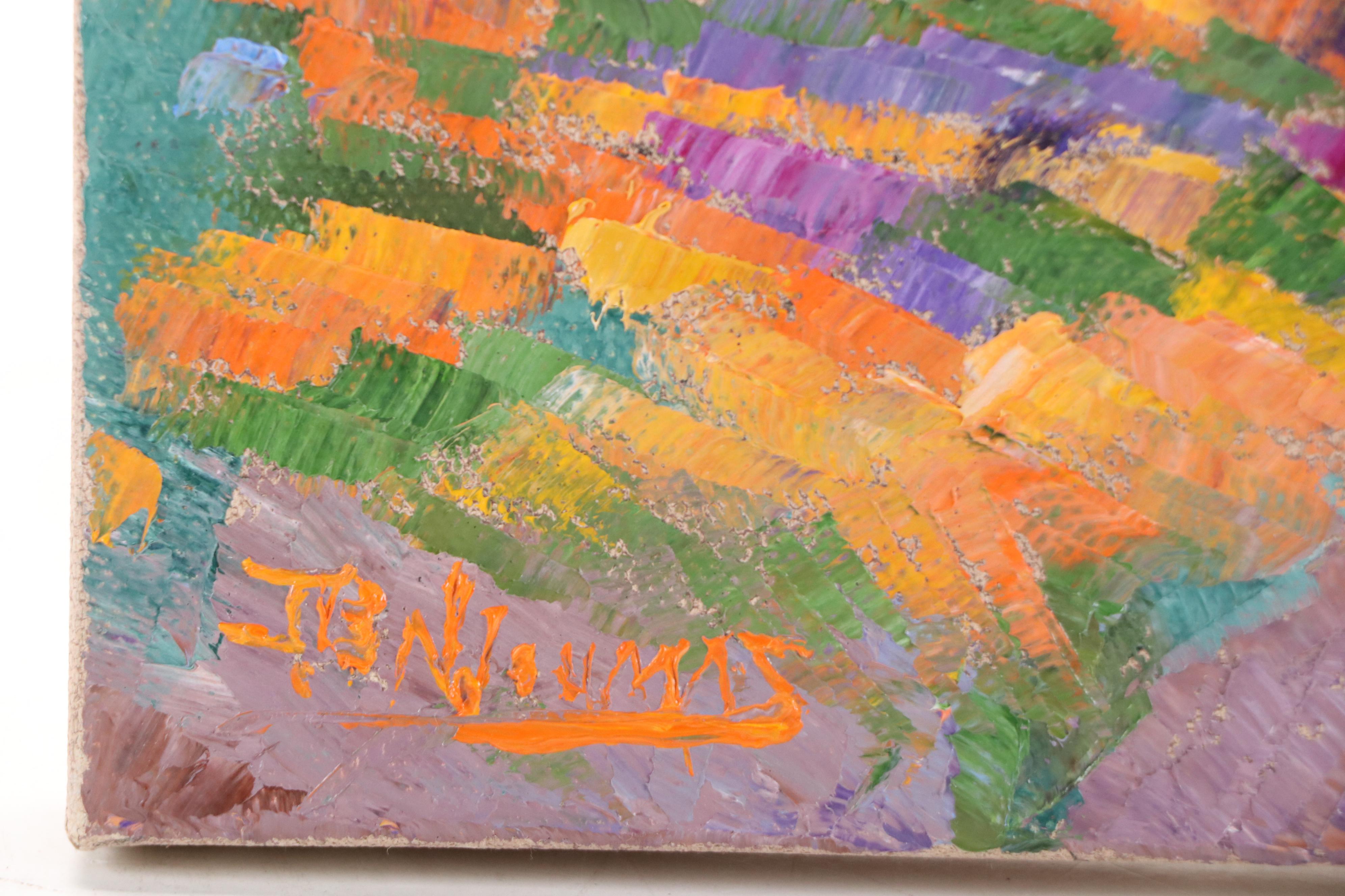 James Baldoumas Landscape Oil Painting "Wild Flowers," 2025