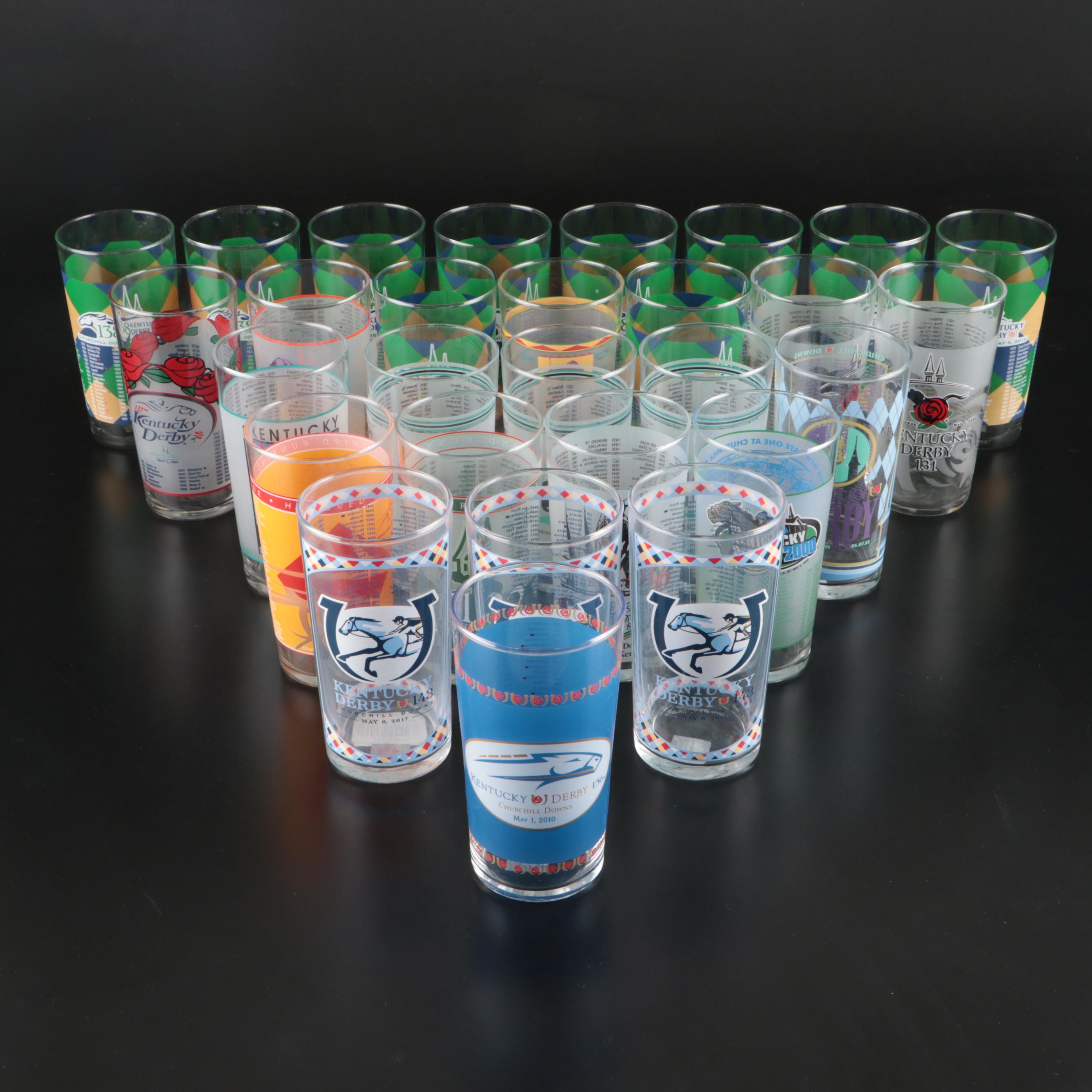 Kentucky Derby Official Annual Derby Julep Glass Tumbler Assortment