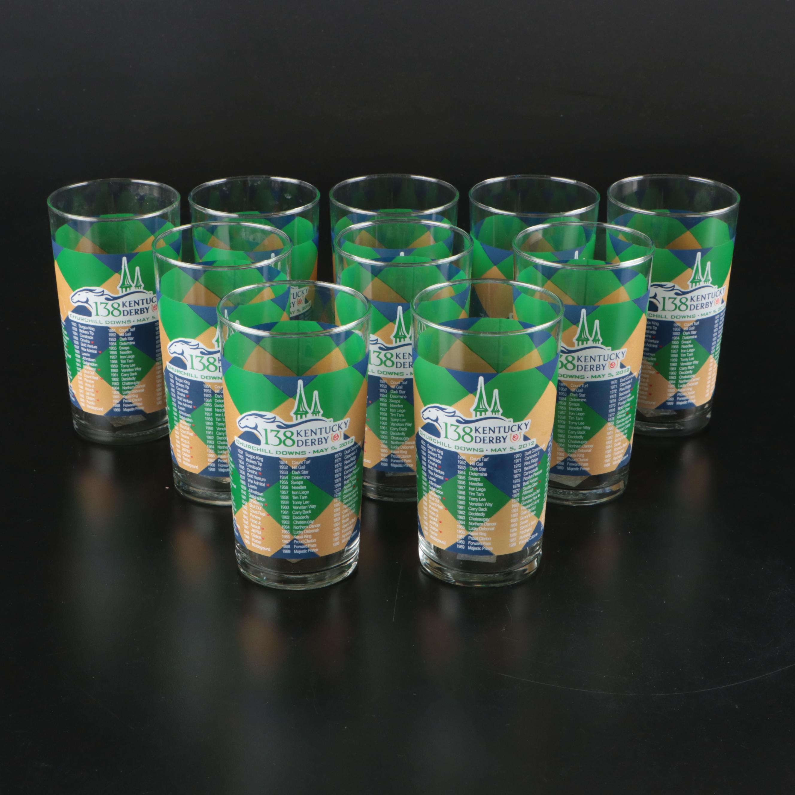 Kentucky Derby Official Annual Derby Julep Glass Tumbler Assortment