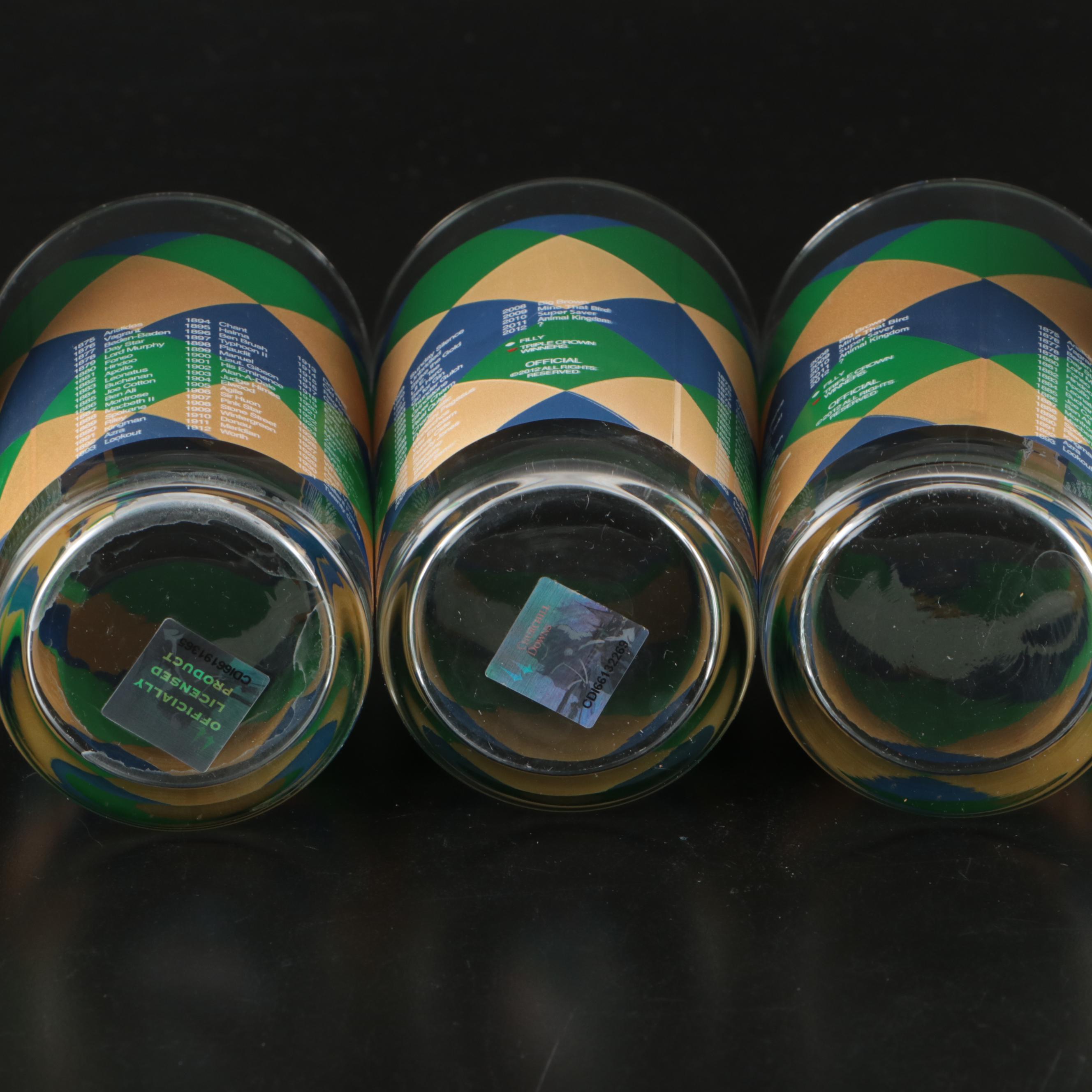 Kentucky Derby Official Annual Derby Julep Glass Tumbler Assortment