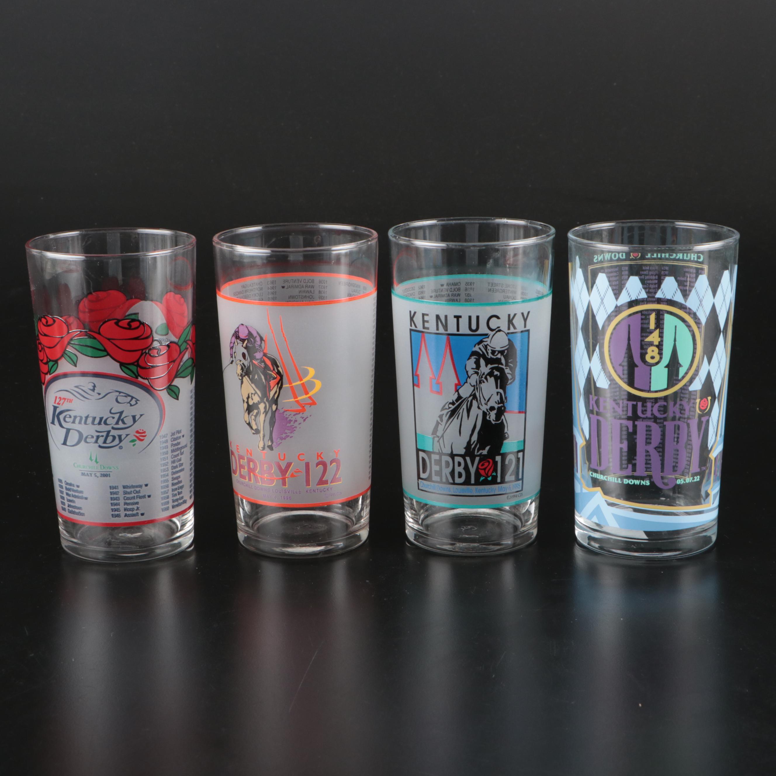 Kentucky Derby Official Annual Derby Julep Glass Tumbler Assortment