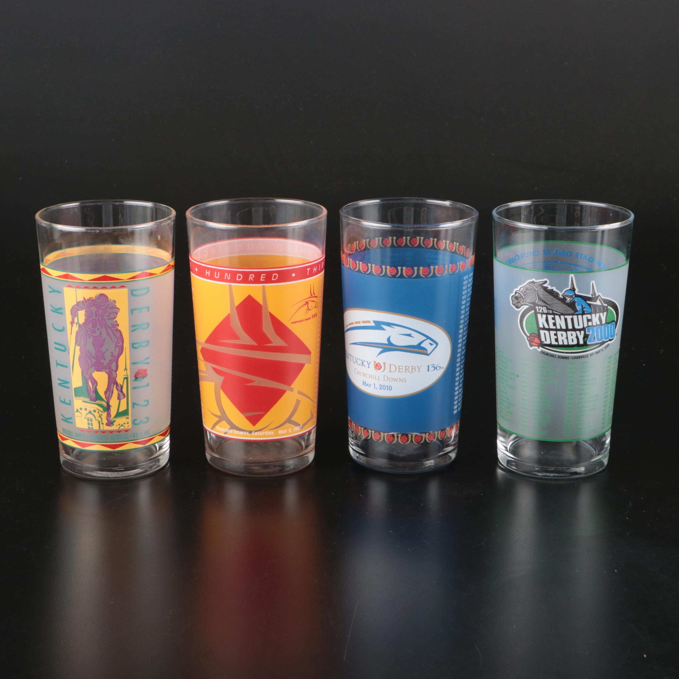 Kentucky Derby Official Annual Derby Julep Glass Tumbler Assortment