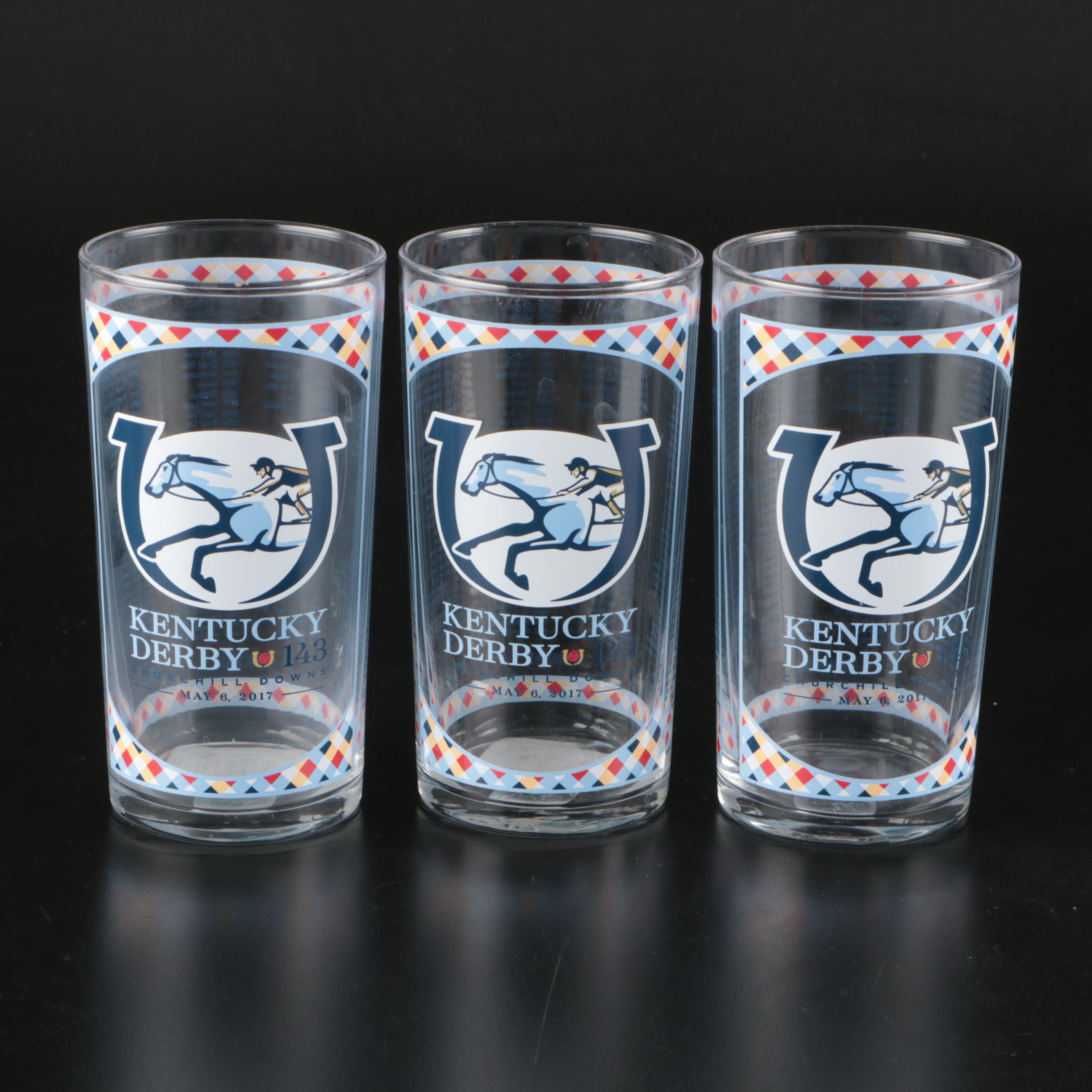 Kentucky Derby Official Annual Derby Julep Glass Tumbler Assortment