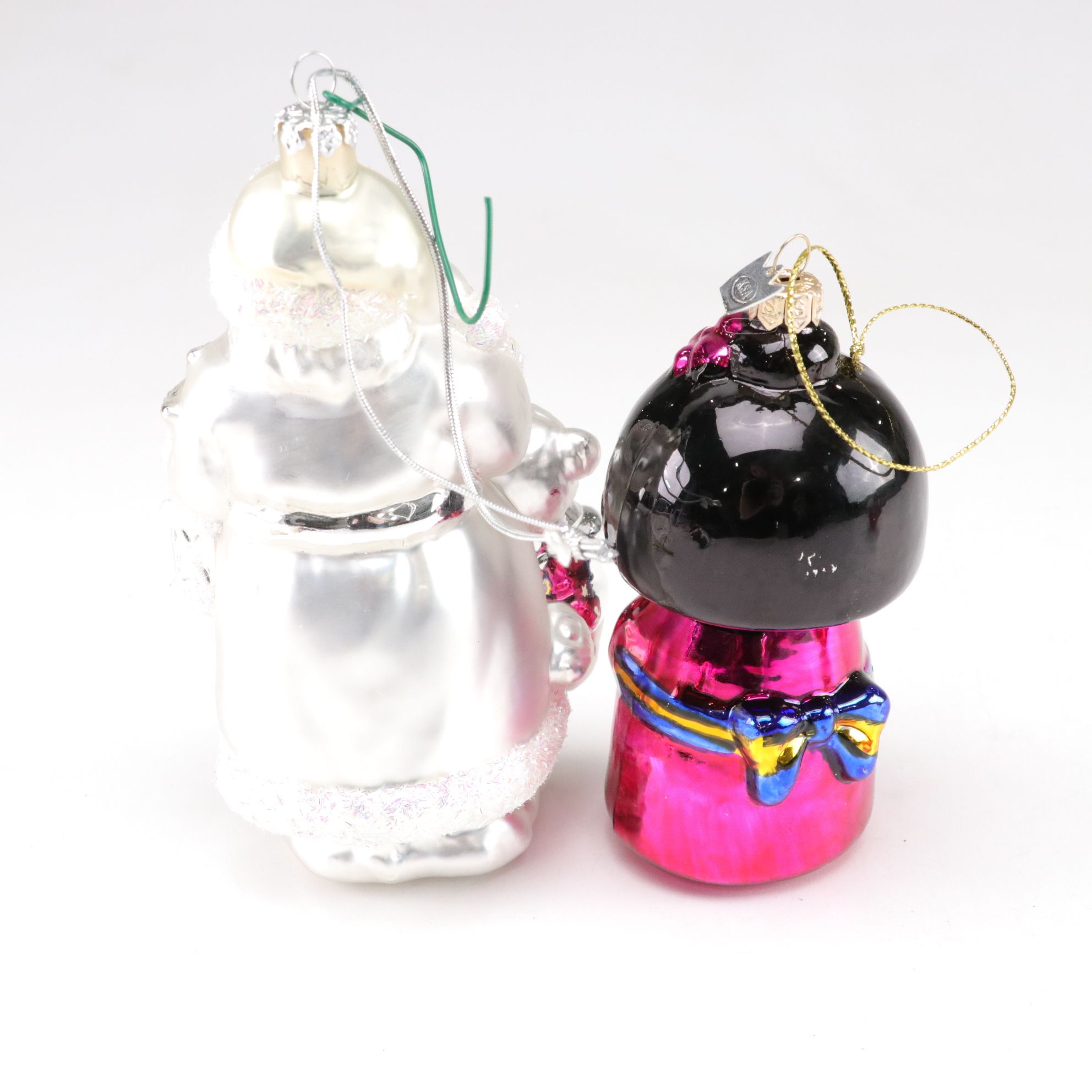 Poodle, Angel Moon, Swan and More Glitter and Blown Glass Ornaments