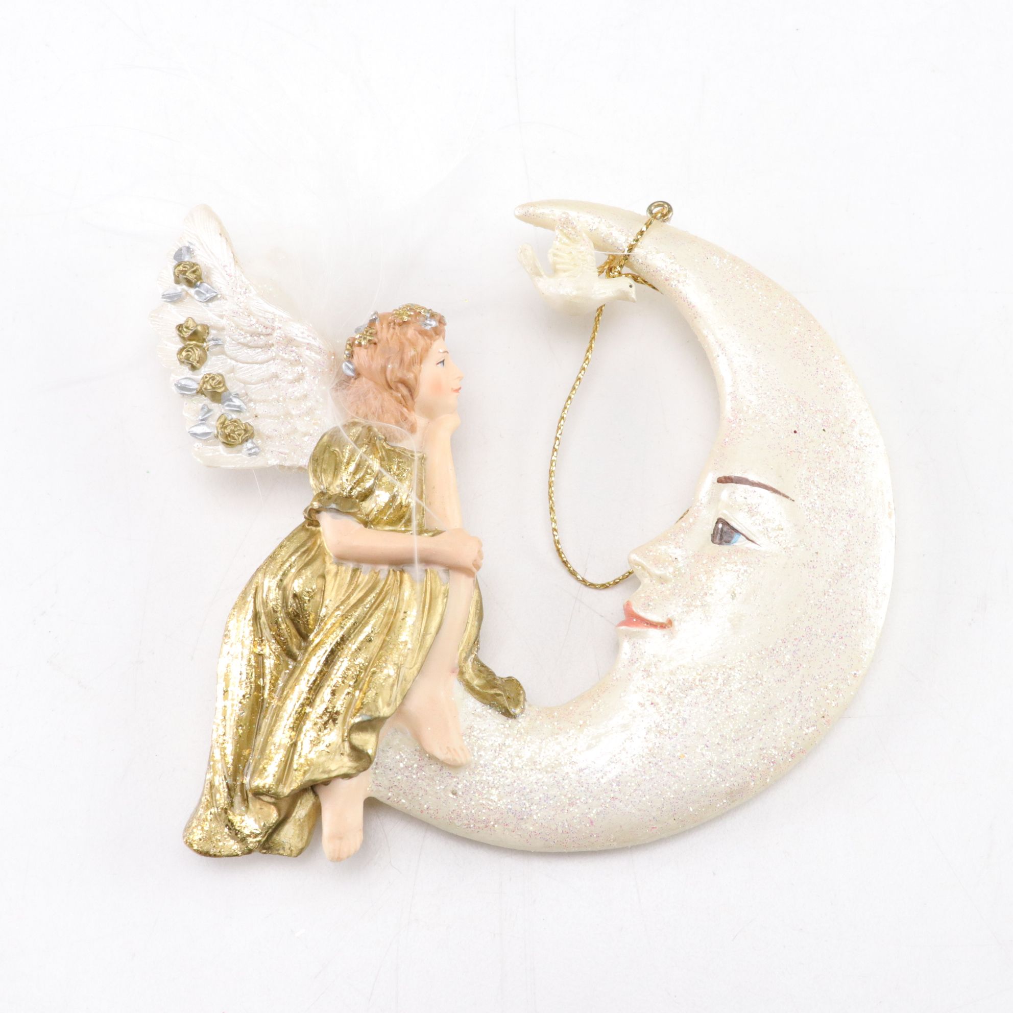 Poodle, Angel Moon, Swan and More Glitter and Blown Glass Ornaments