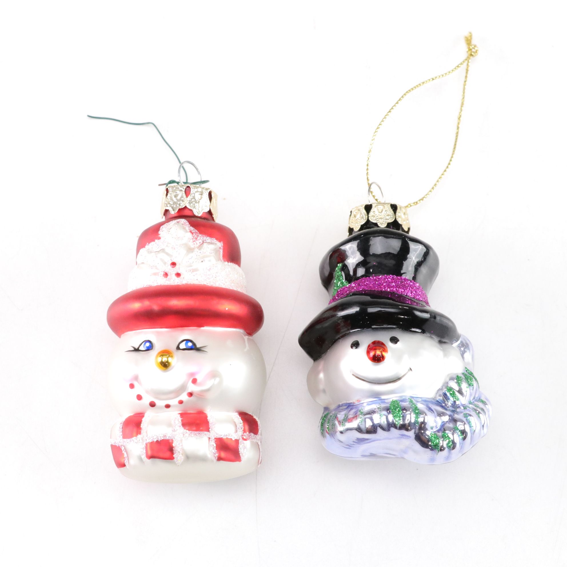 Poodle, Angel Moon, Swan and More Glitter and Blown Glass Ornaments