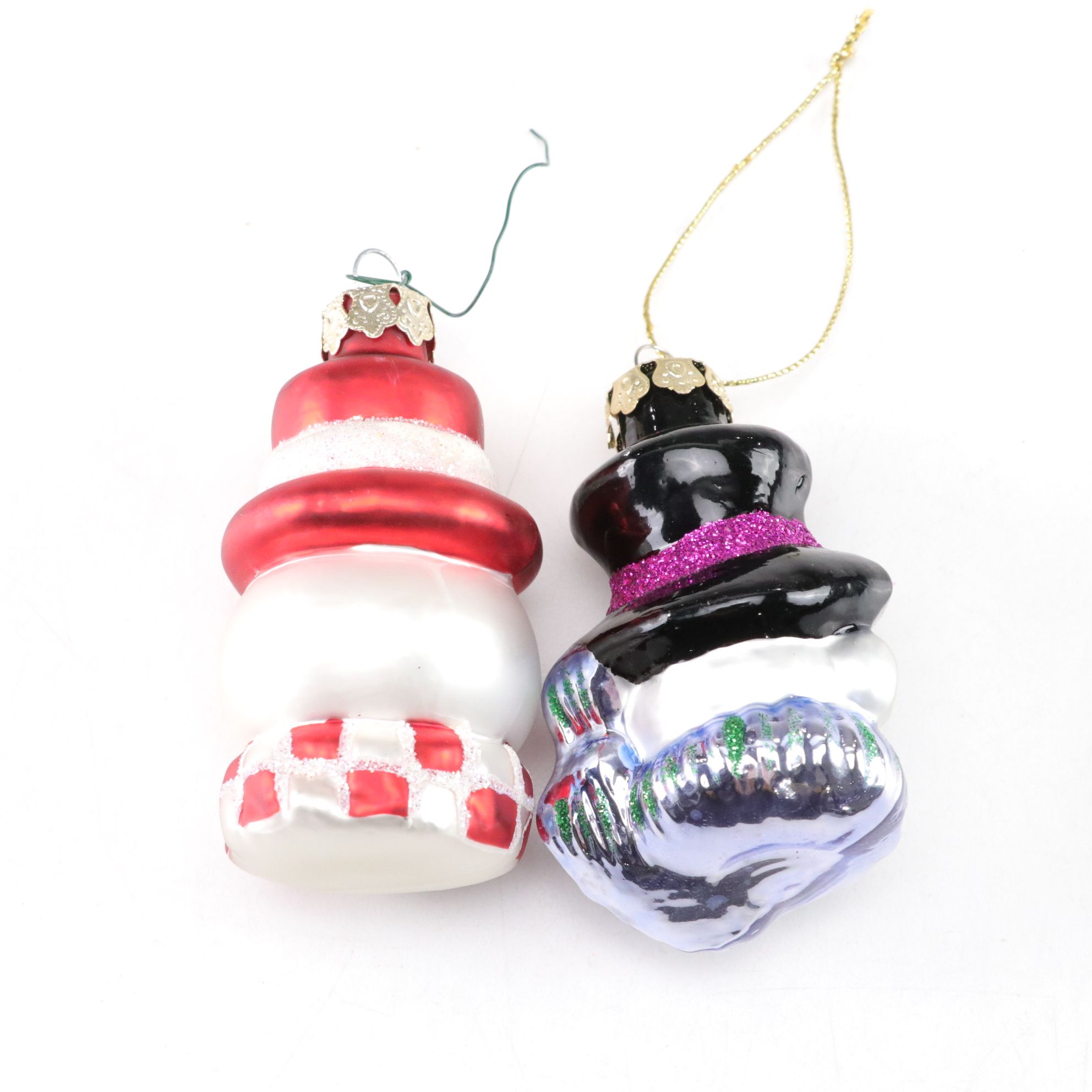 Poodle, Angel Moon, Swan and More Glitter and Blown Glass Ornaments