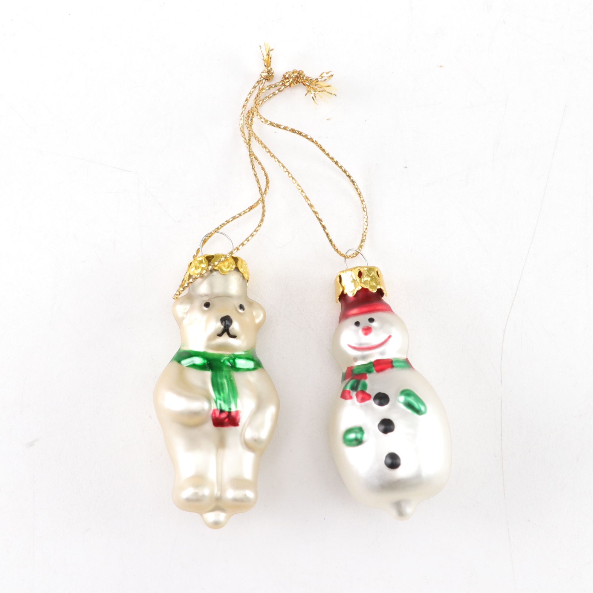 Poodle, Angel Moon, Swan and More Glitter and Blown Glass Ornaments