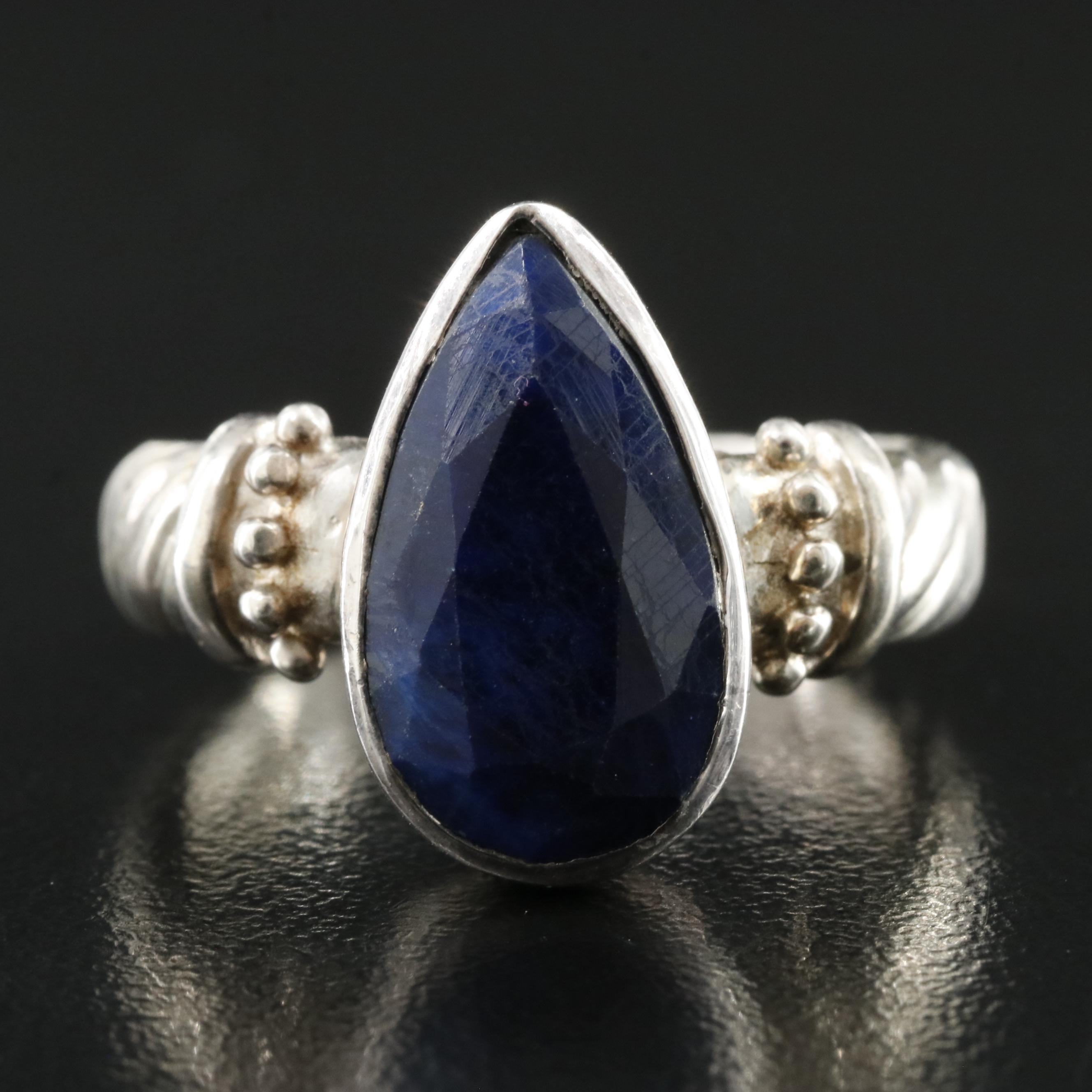 Sterling Sapphire Ring