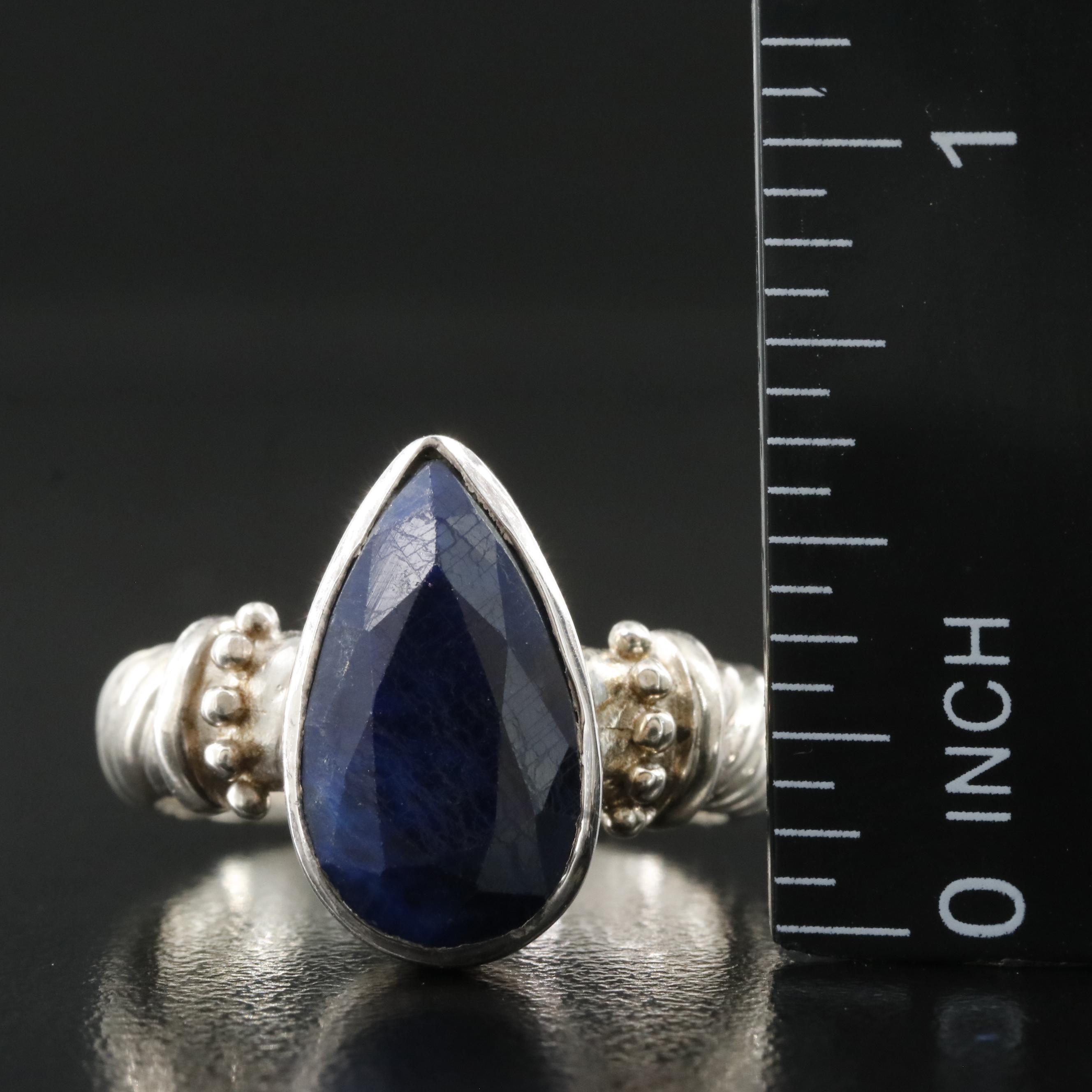 Sterling Sapphire Ring