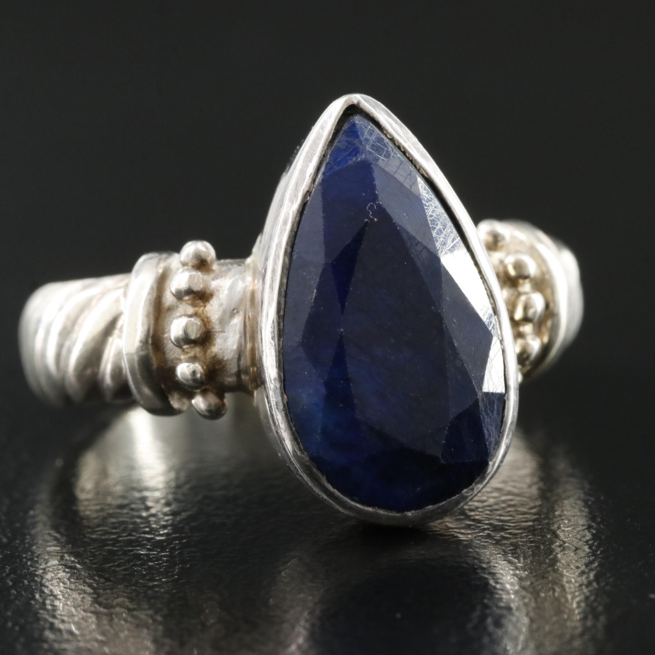 Sterling Sapphire Ring