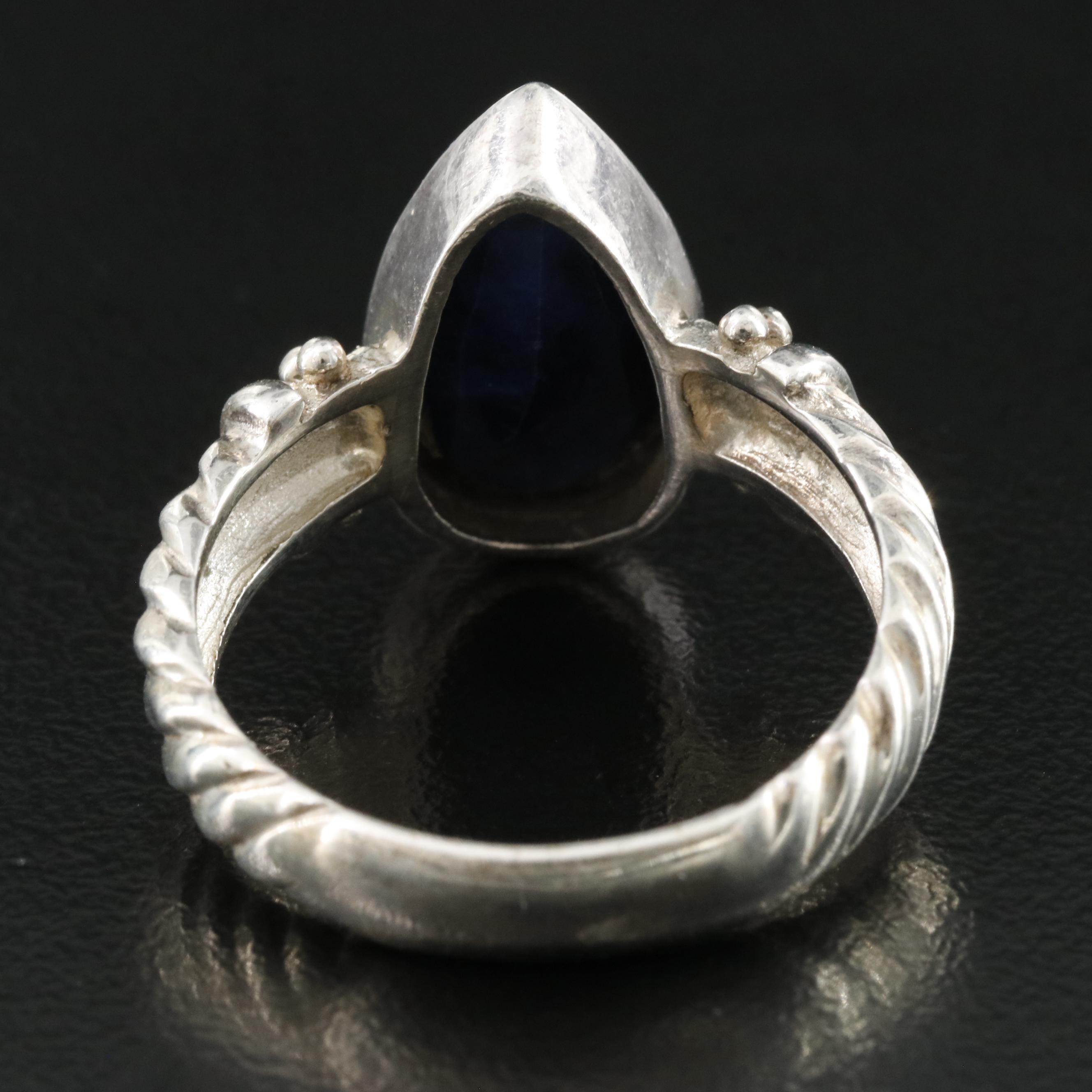 Sterling Sapphire Ring
