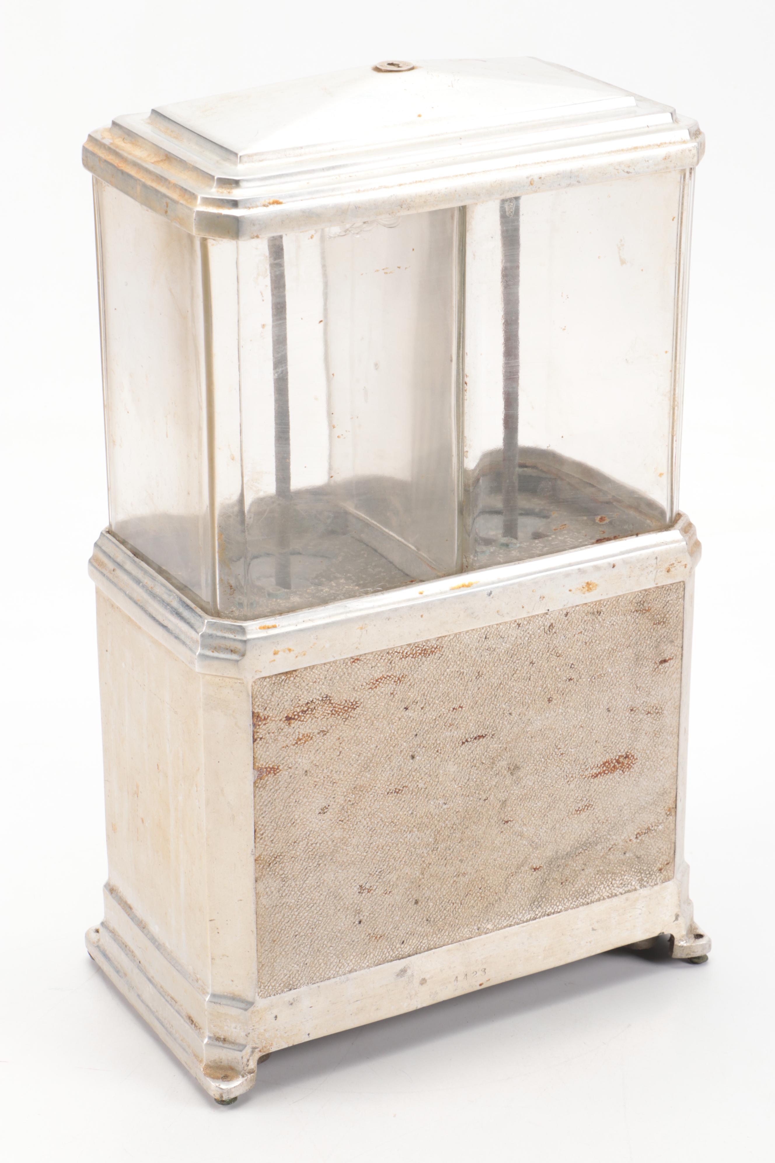 Double Nugget Coin Operated Peanut Vending Machine, 1930s–1940s