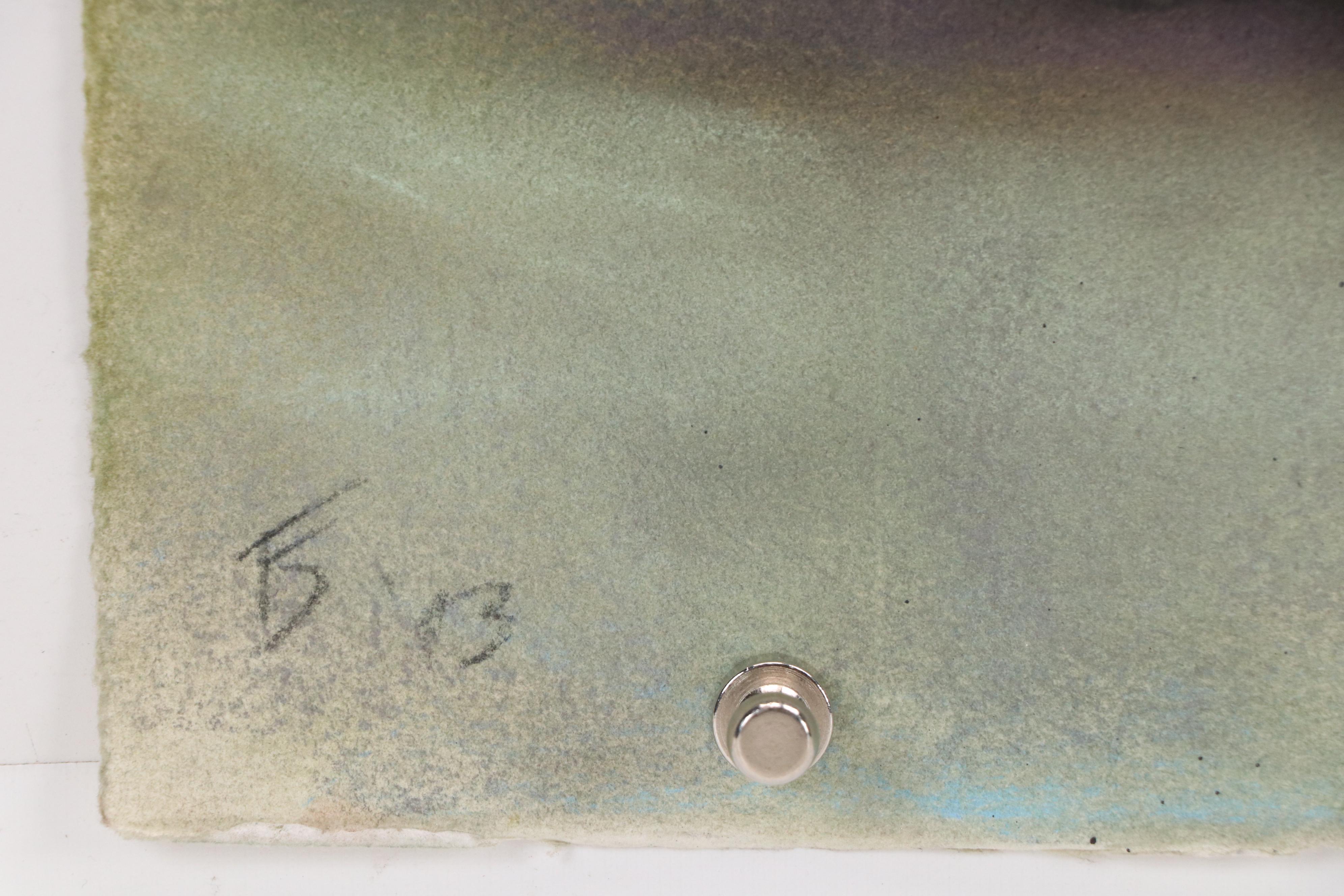 Ben Farrell Horror Genre Chalk Pastel Drawing of Infected Man with Baby, 2013