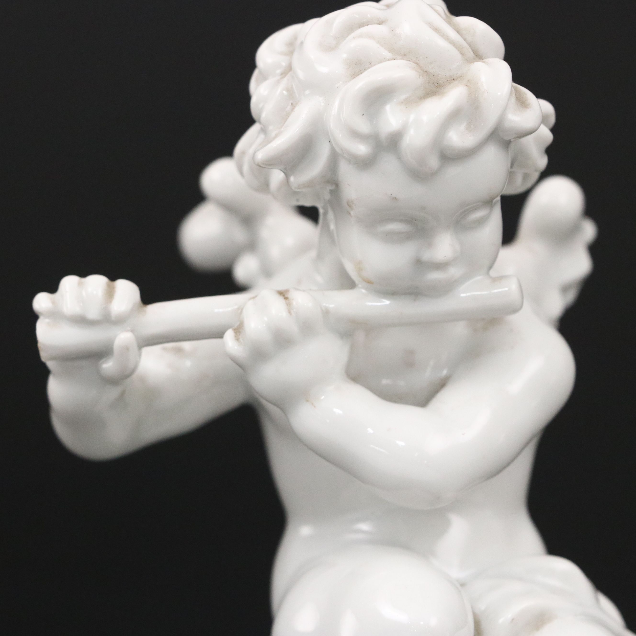 Rosenthal Blanc de Chine Flute Playing Putto