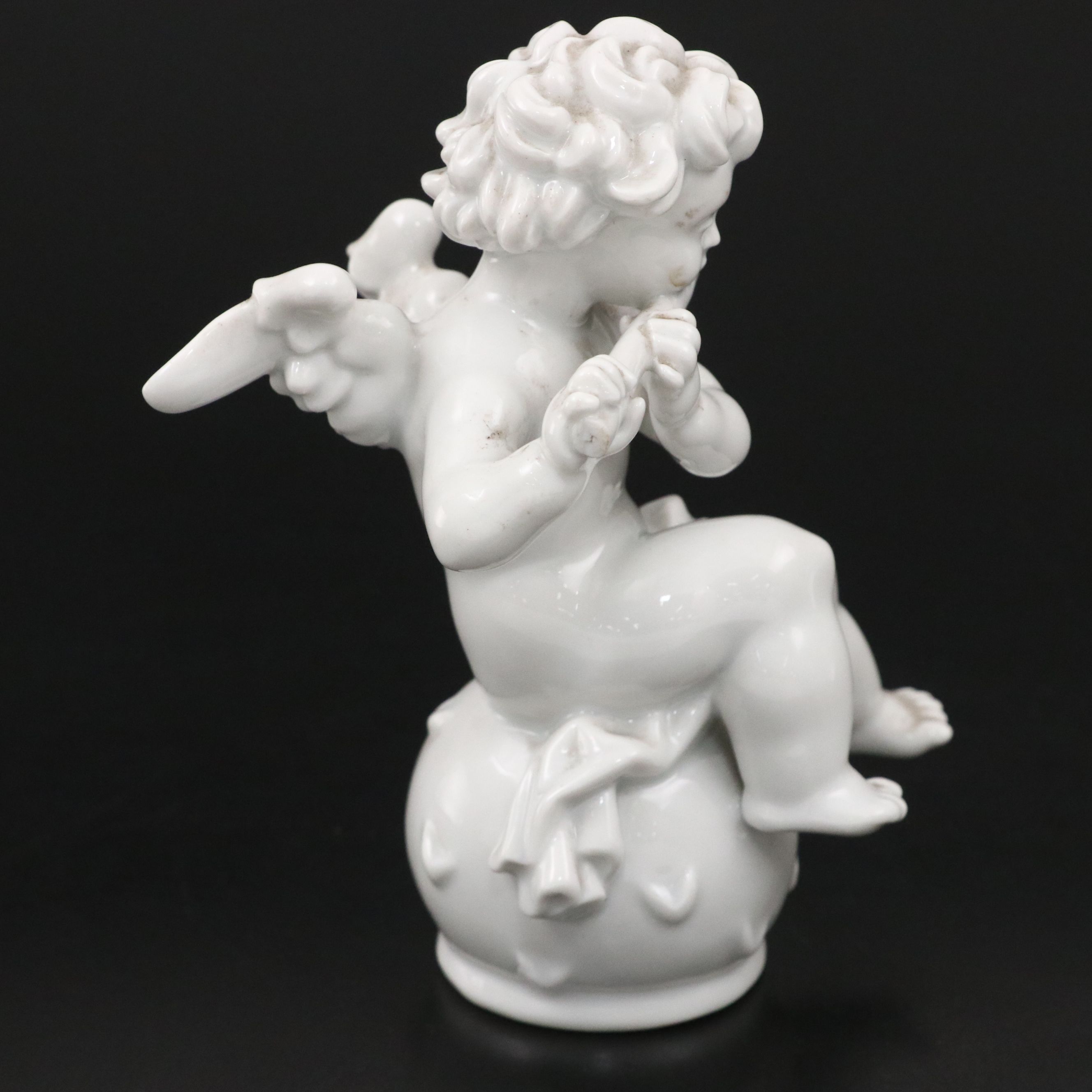 Rosenthal Blanc de Chine Flute Playing Putto