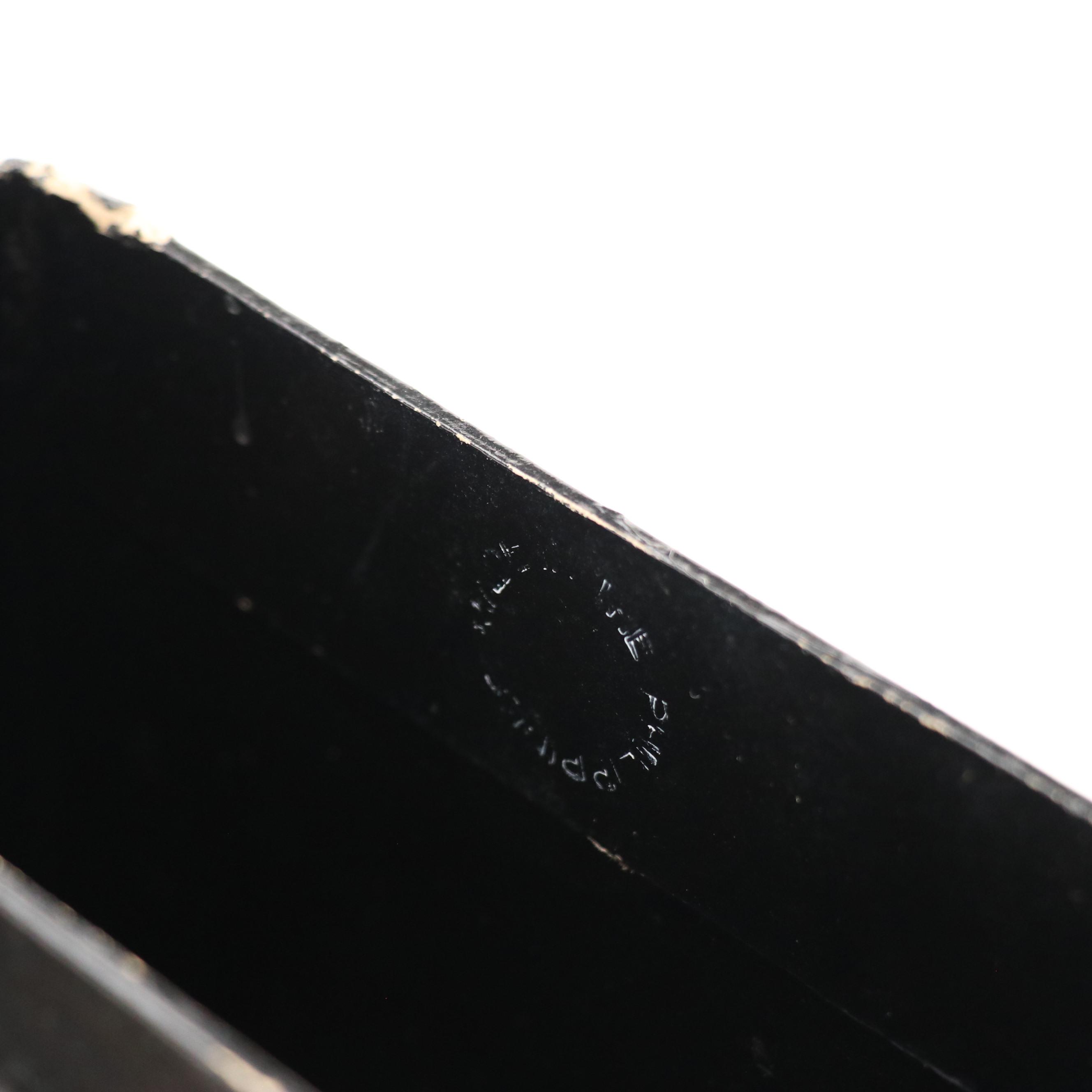 Christmas Themed Box Purse in Découpage Acacia Wood