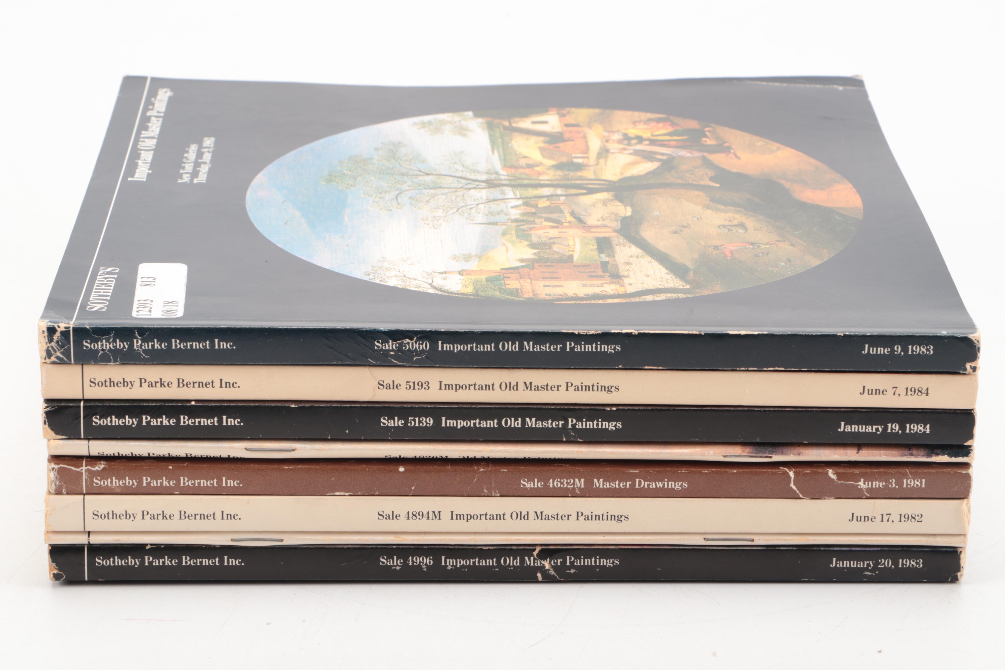 Sotheby's Old Master Paintings and Drawings Auction Catalogs, Late 20th C.