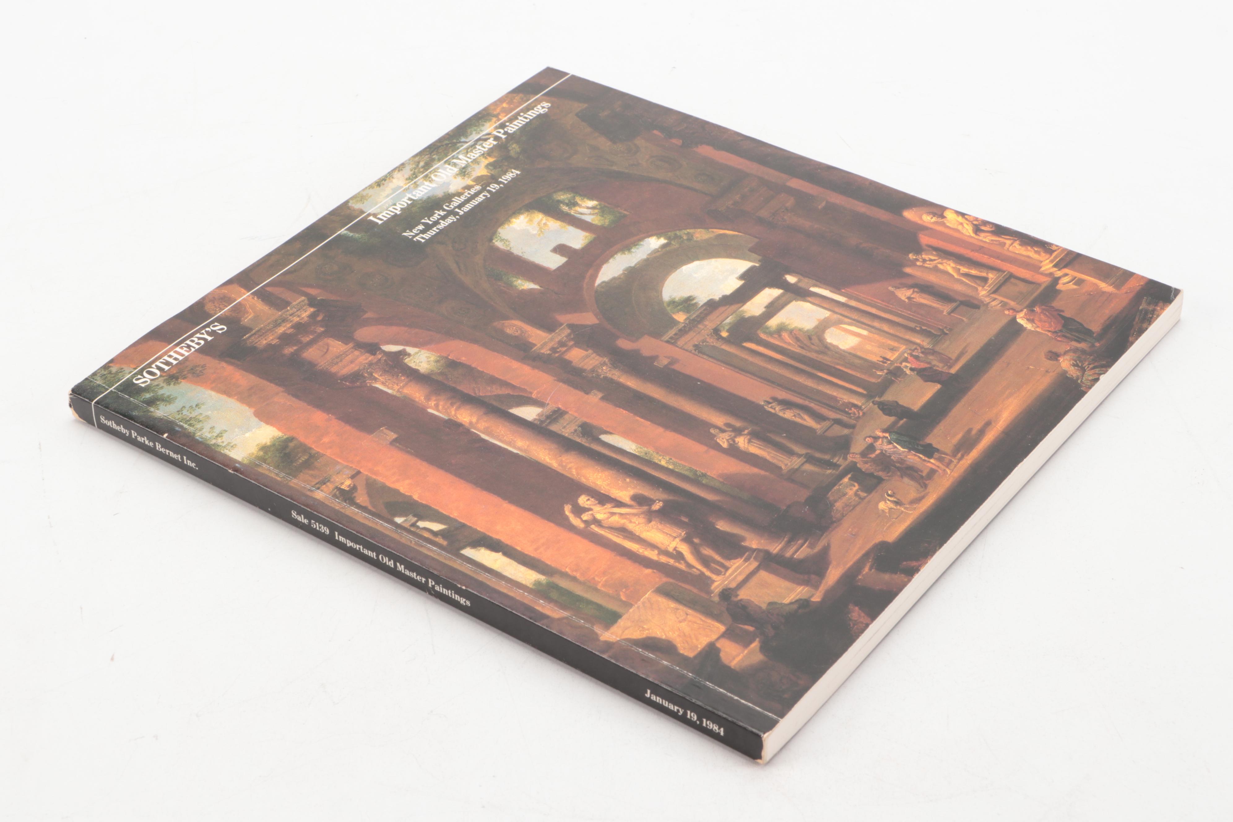 Sotheby's Old Master Paintings and Drawings Auction Catalogs, Late 20th C.