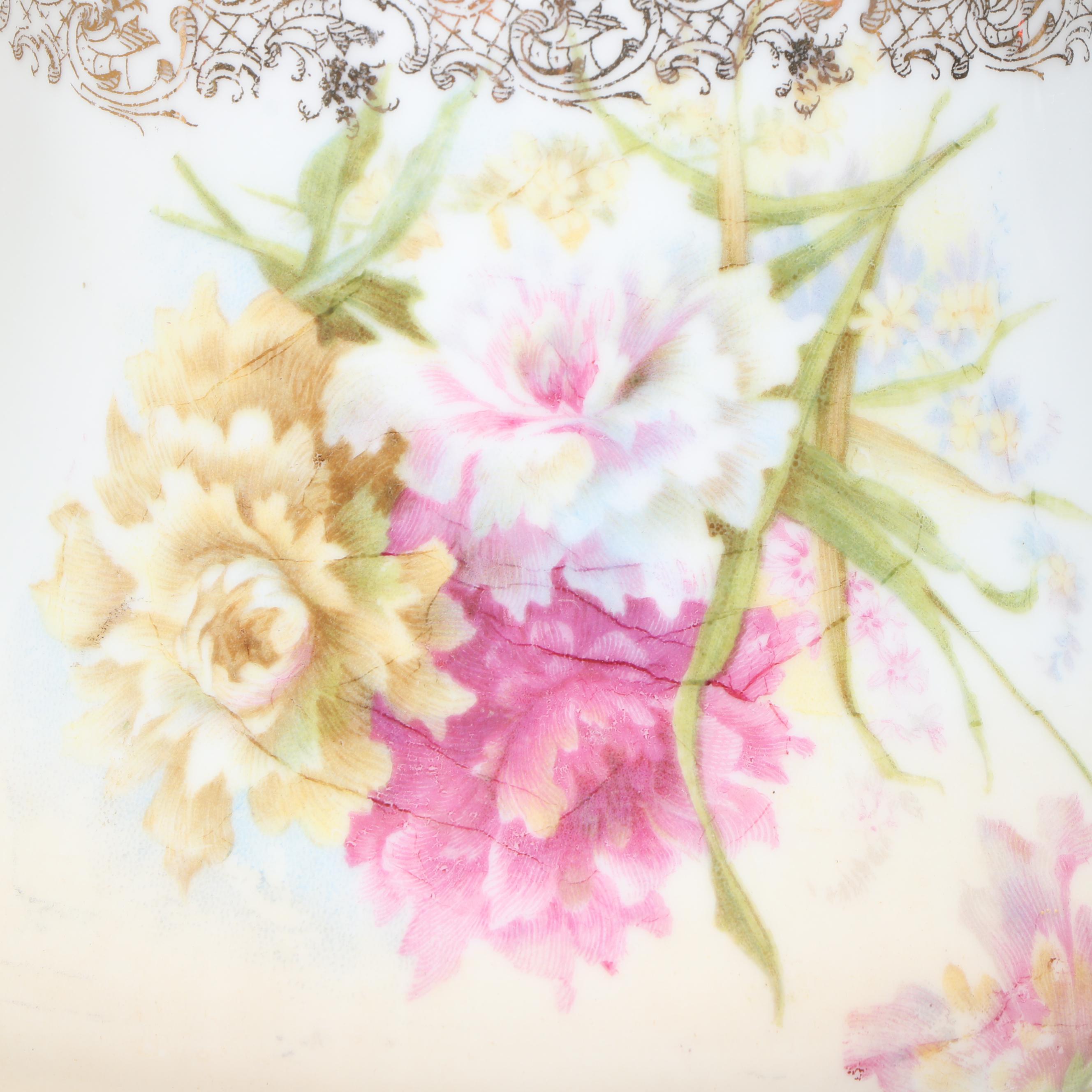 Sebring Pottery "Chantilly" and Sabin "Crest-O-Gold" with Other Gilt Table Décor