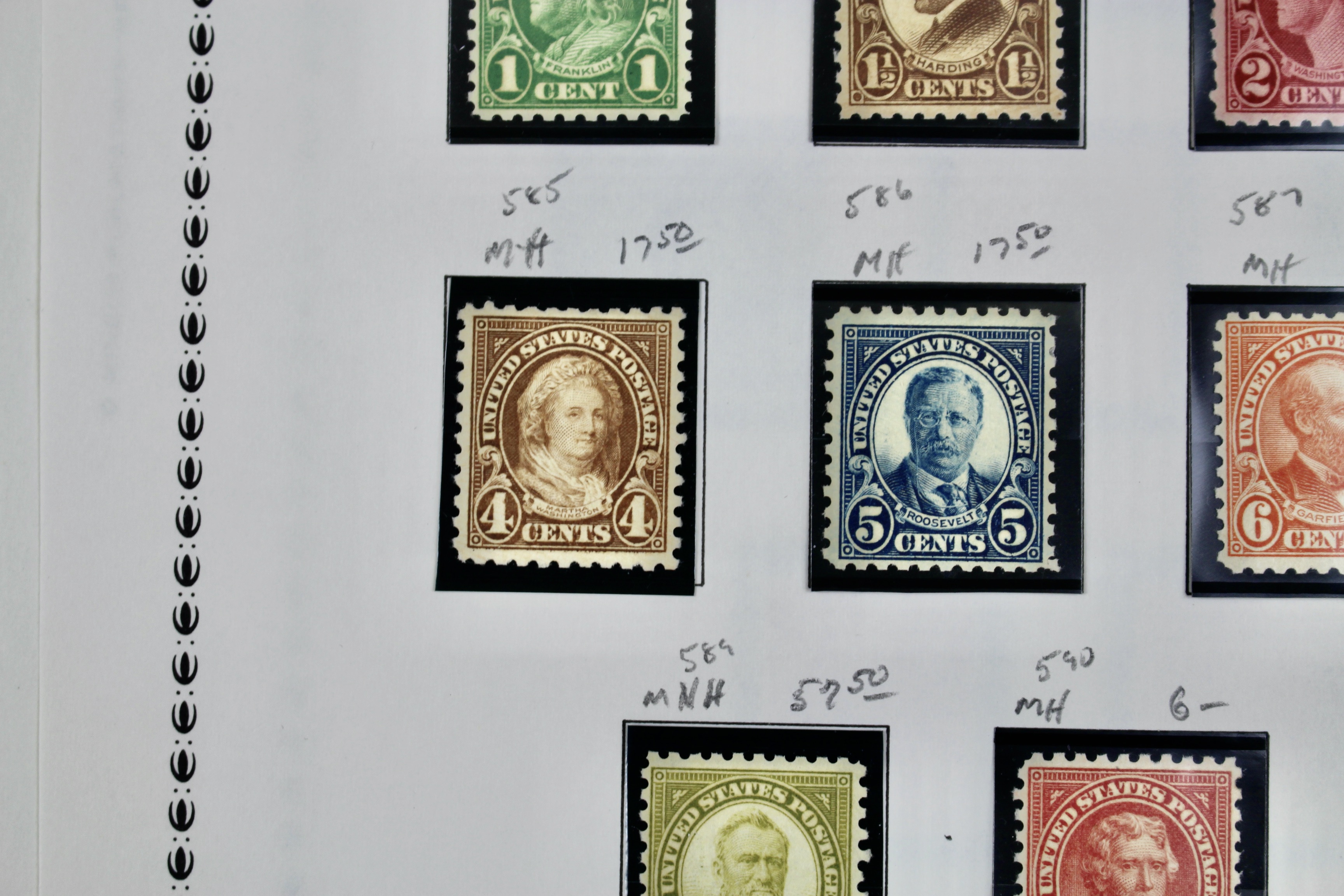 Mint and MNH U.S. Postage Stamp Collection, 1923 to 1934