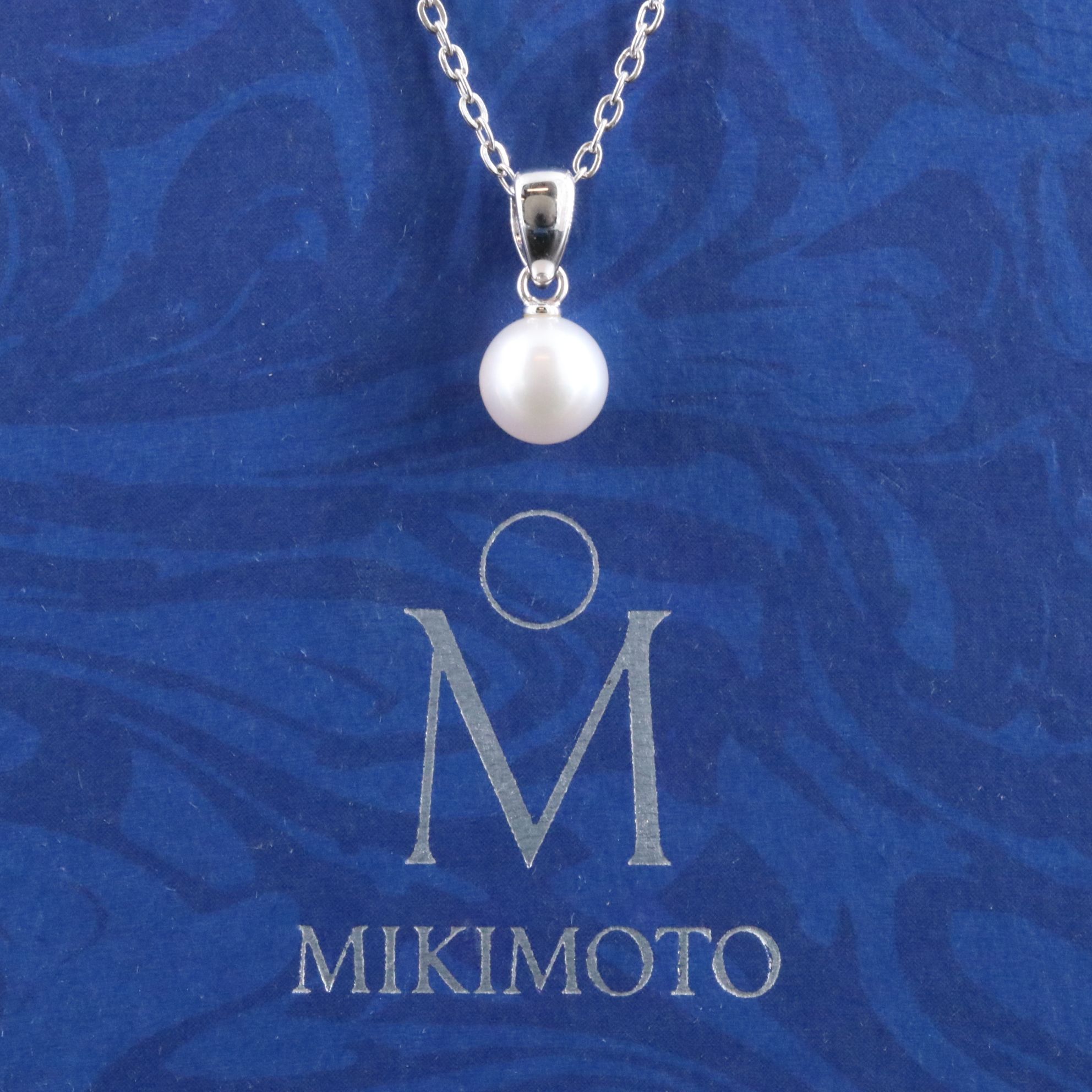 Mikimoto Sterling Pearl Pendant Necklace