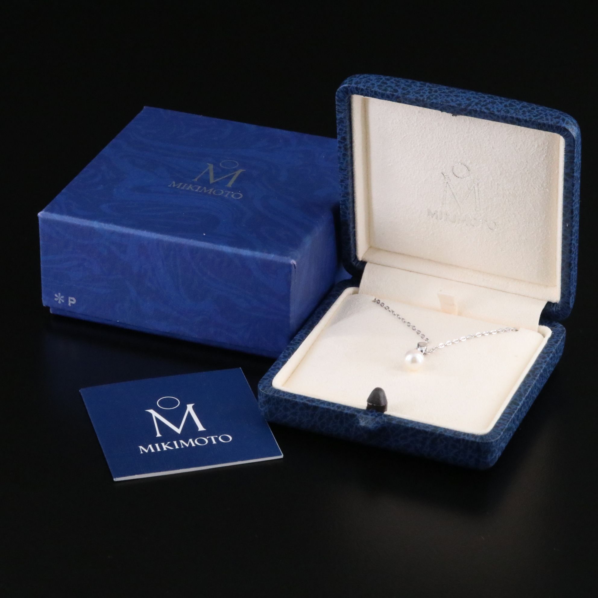 Mikimoto Sterling Pearl Pendant Necklace