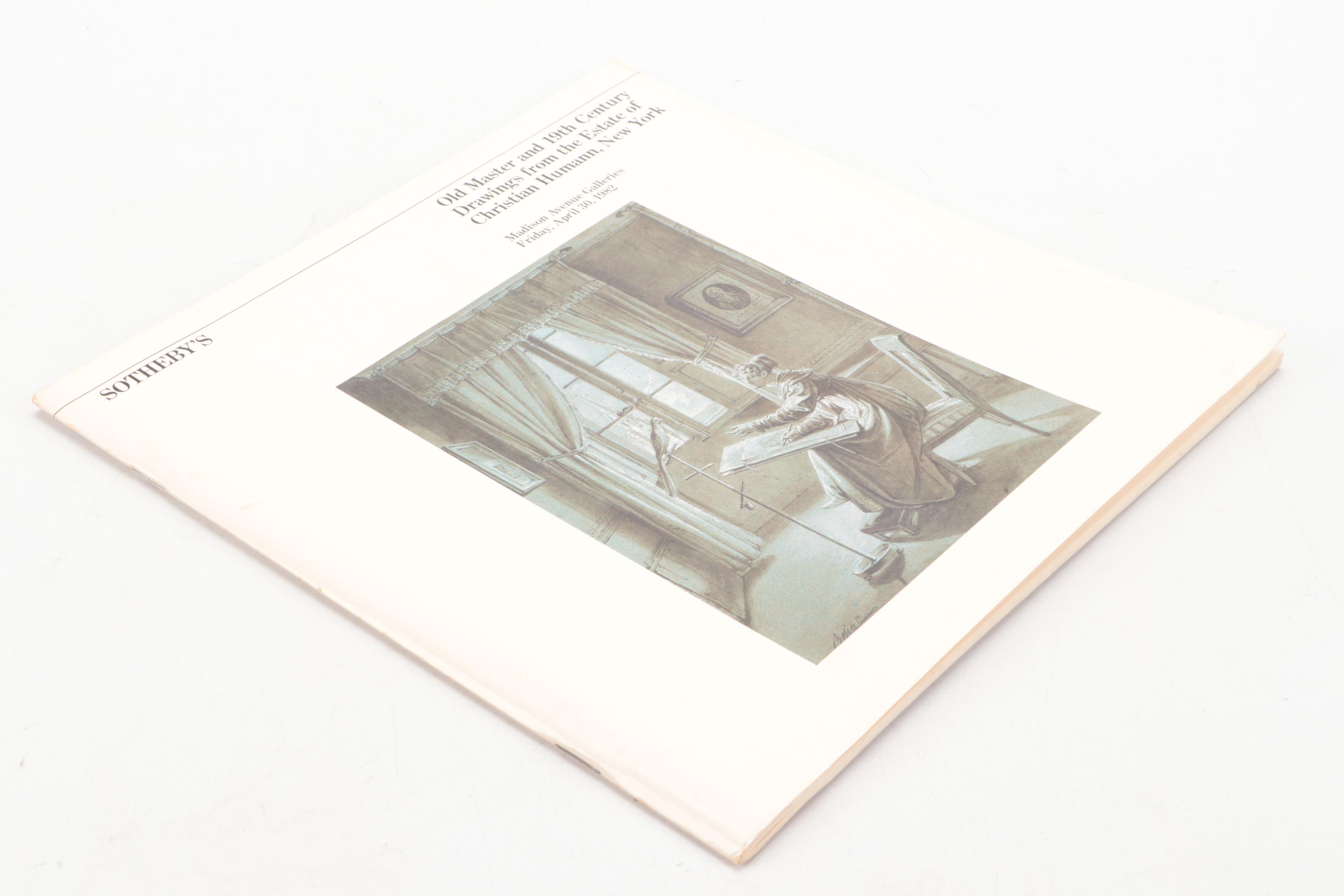 Sotheby's and Christie's Drawings and More Auction Catalogs, Late 20th C.