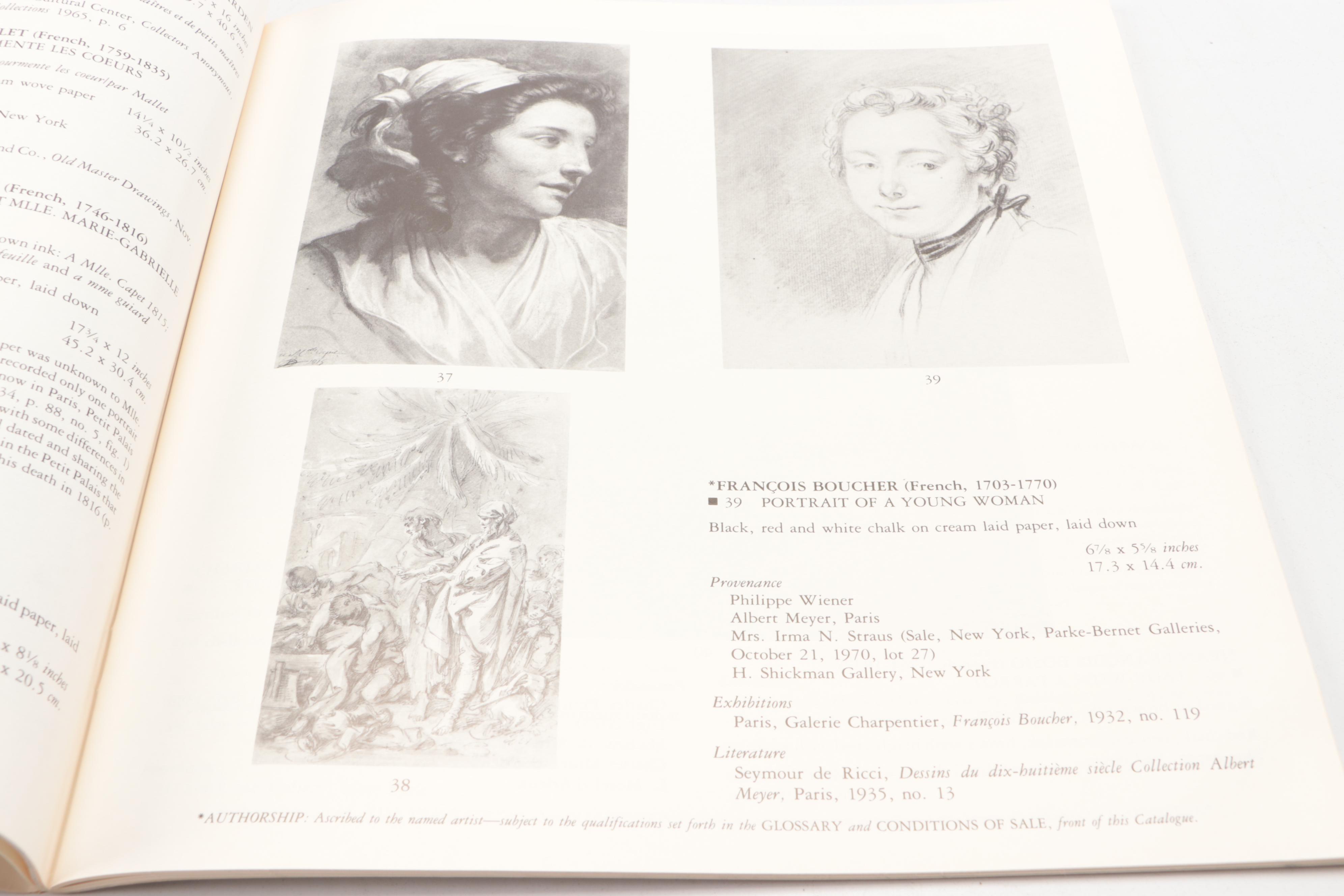 Sotheby's and Christie's Drawings and More Auction Catalogs, Late 20th C.