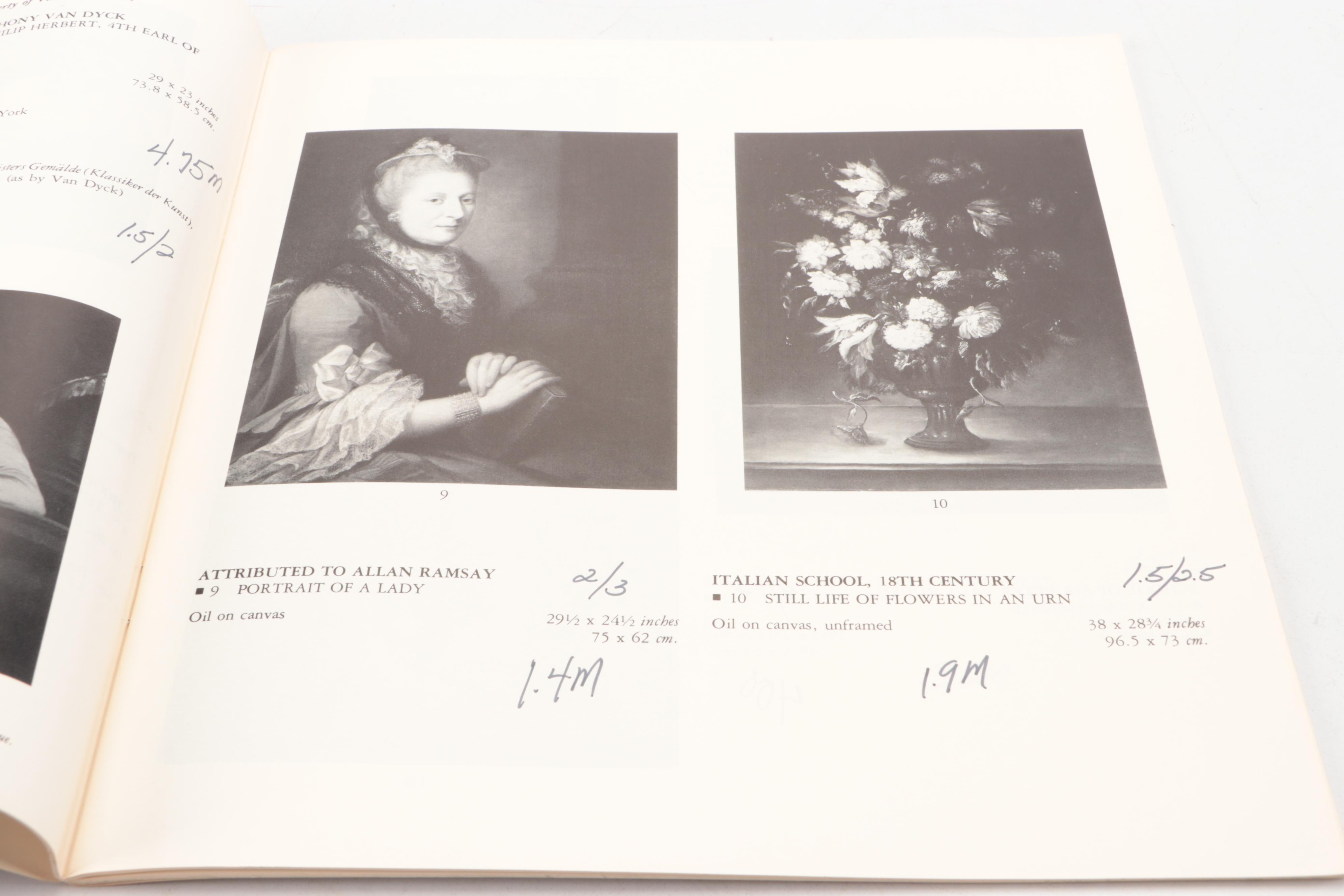 Sotheby's and Christie's Drawings and More Auction Catalogs, Late 20th C.