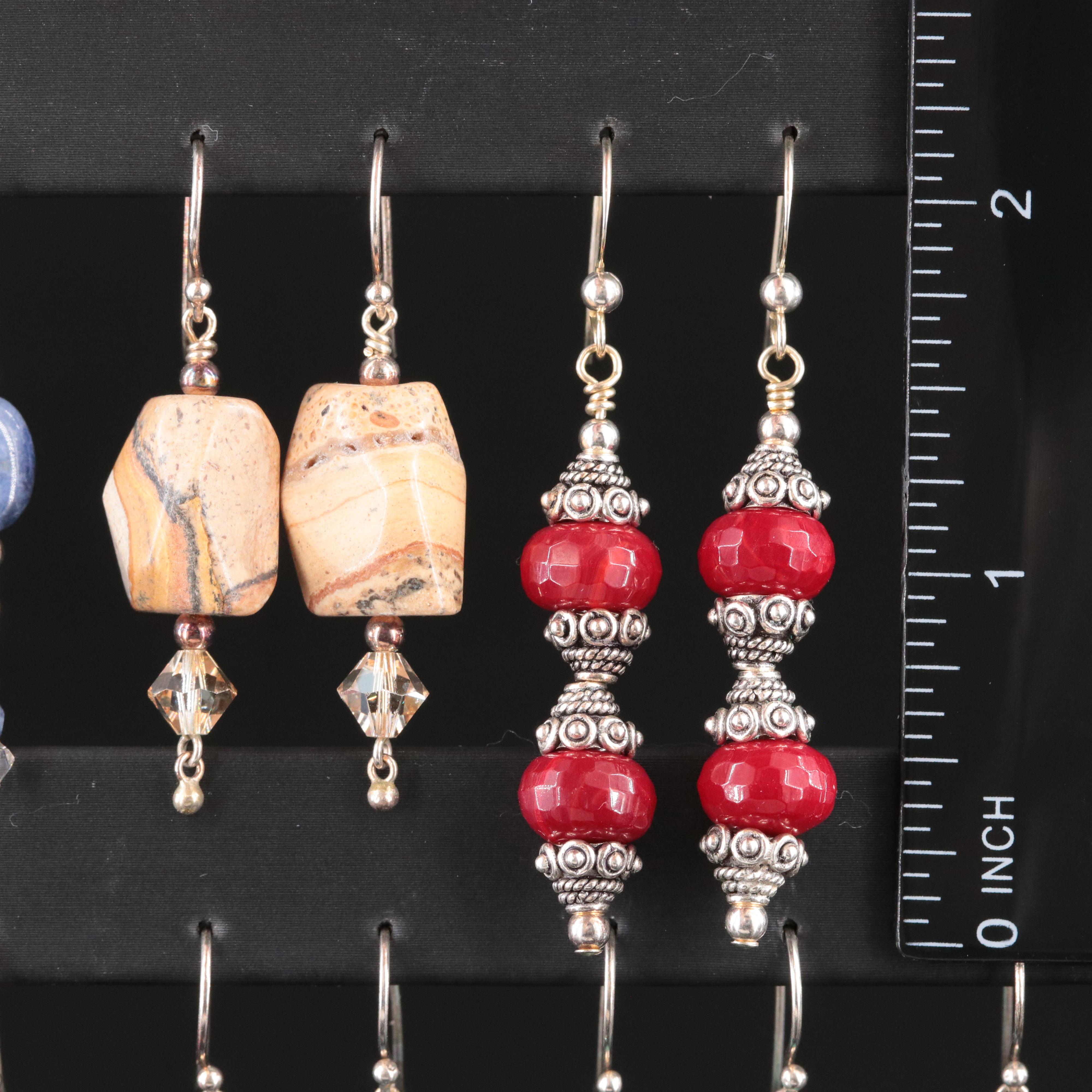 Sterling, Jasper and Coral Featured in Earring Collection