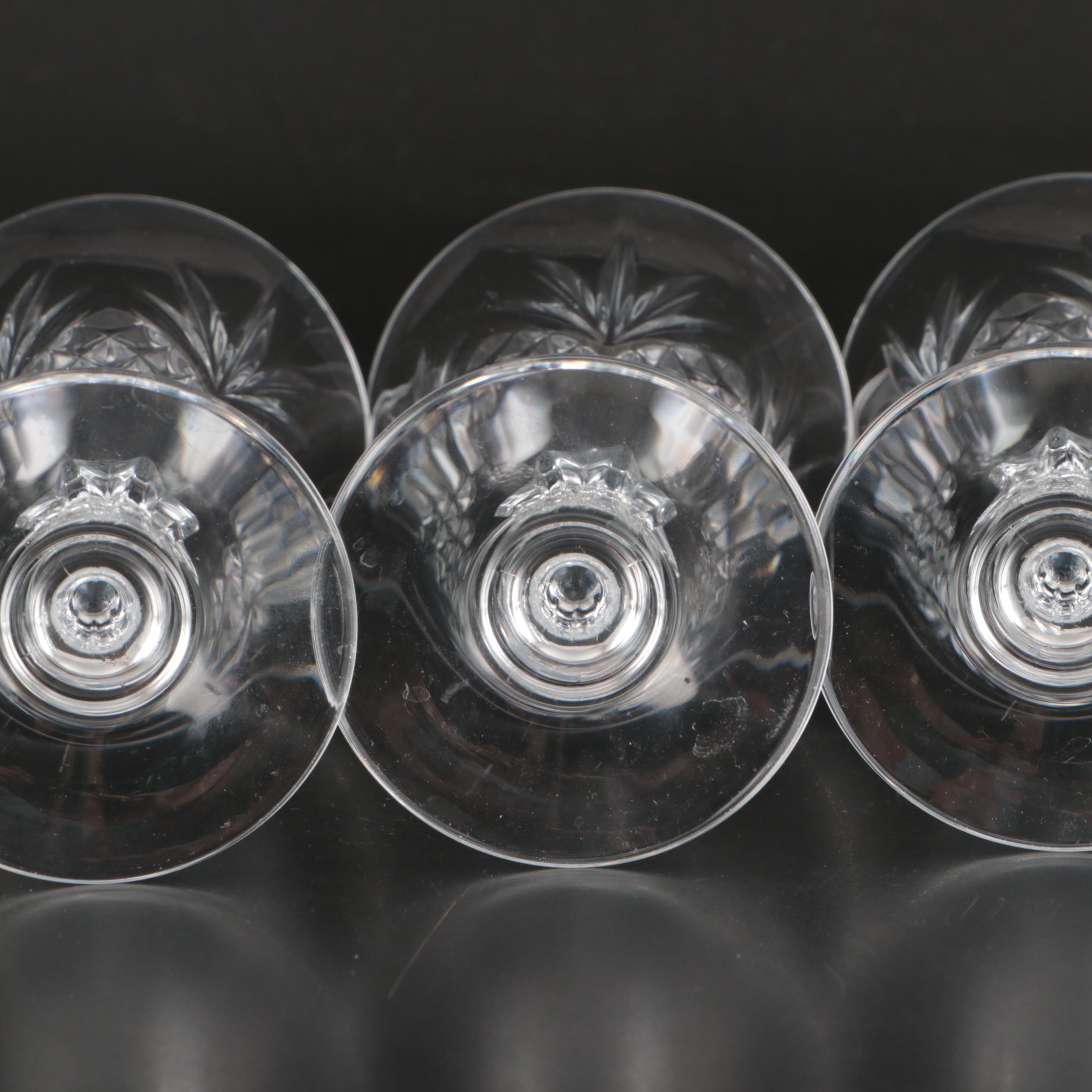 Cristal De Flandre "Salzburg" Cut Crystal Water Goblets