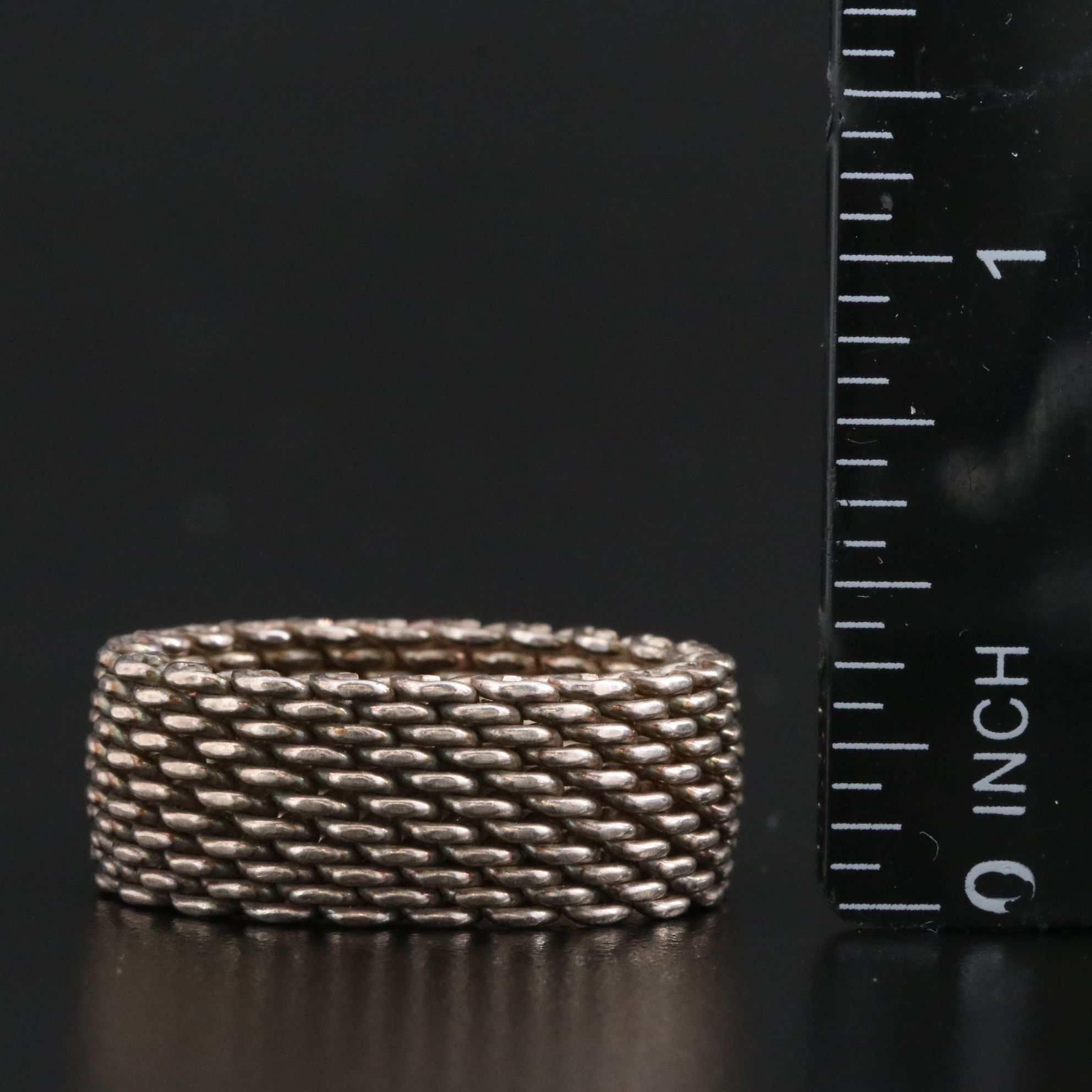Tiffany & Co. Somerset Sterling Mesh Ring