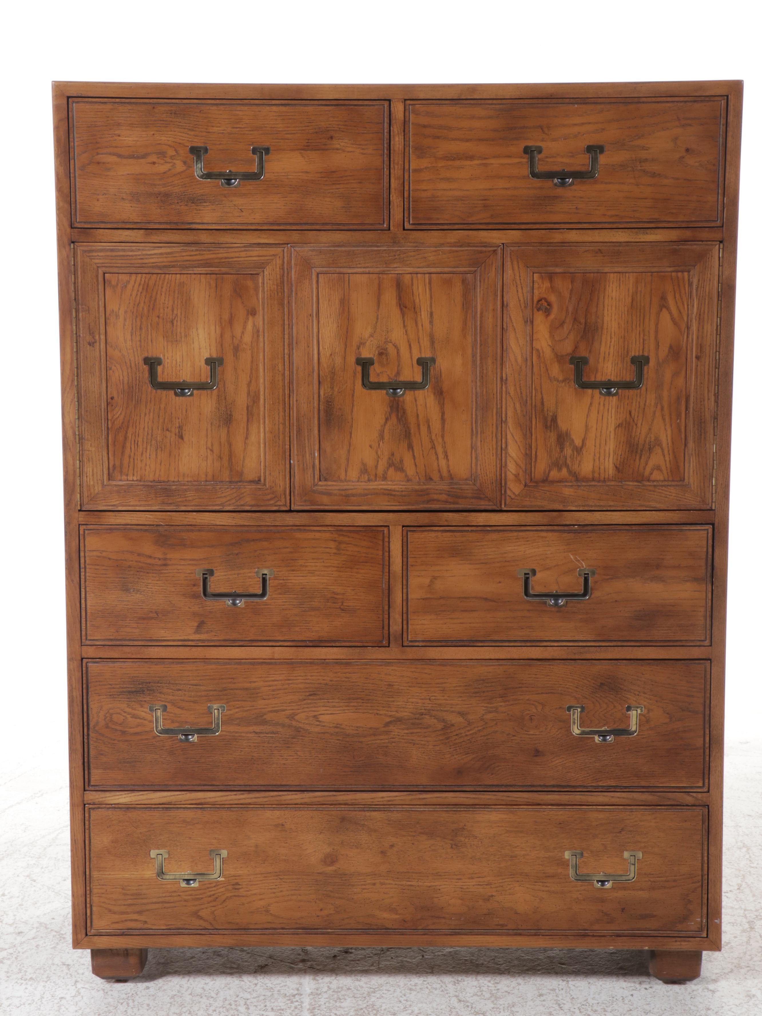Henredon Fine Furniture "Artefacts" Campaign Style Highboy Dresser