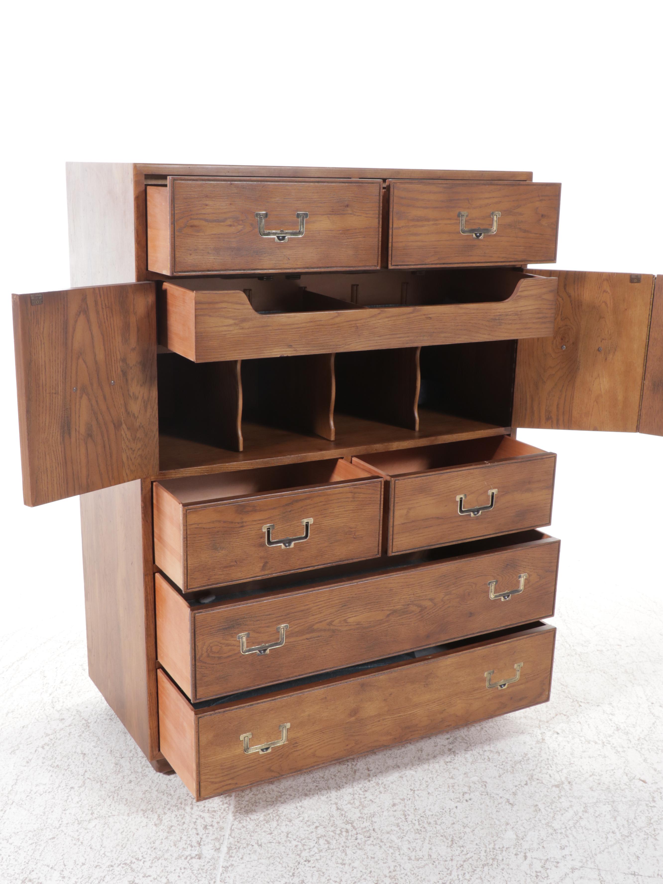 Henredon Fine Furniture "Artefacts" Campaign Style Highboy Dresser