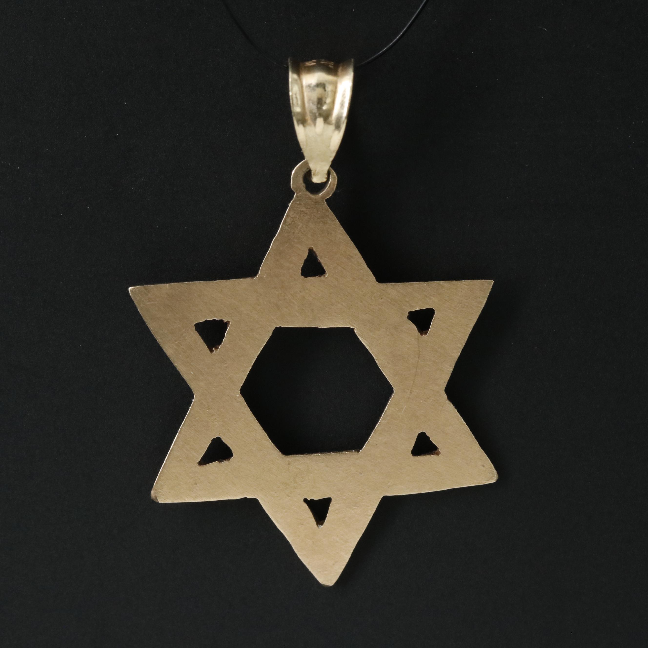 10K Star of David Pendant