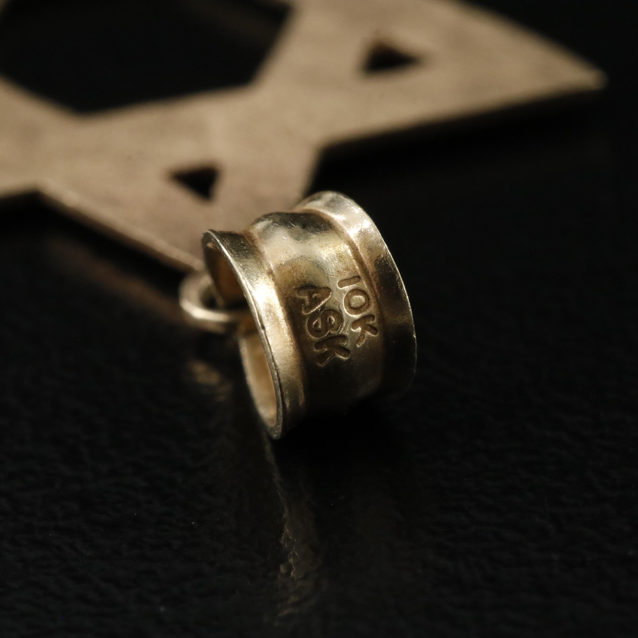 10K Star of David Pendant