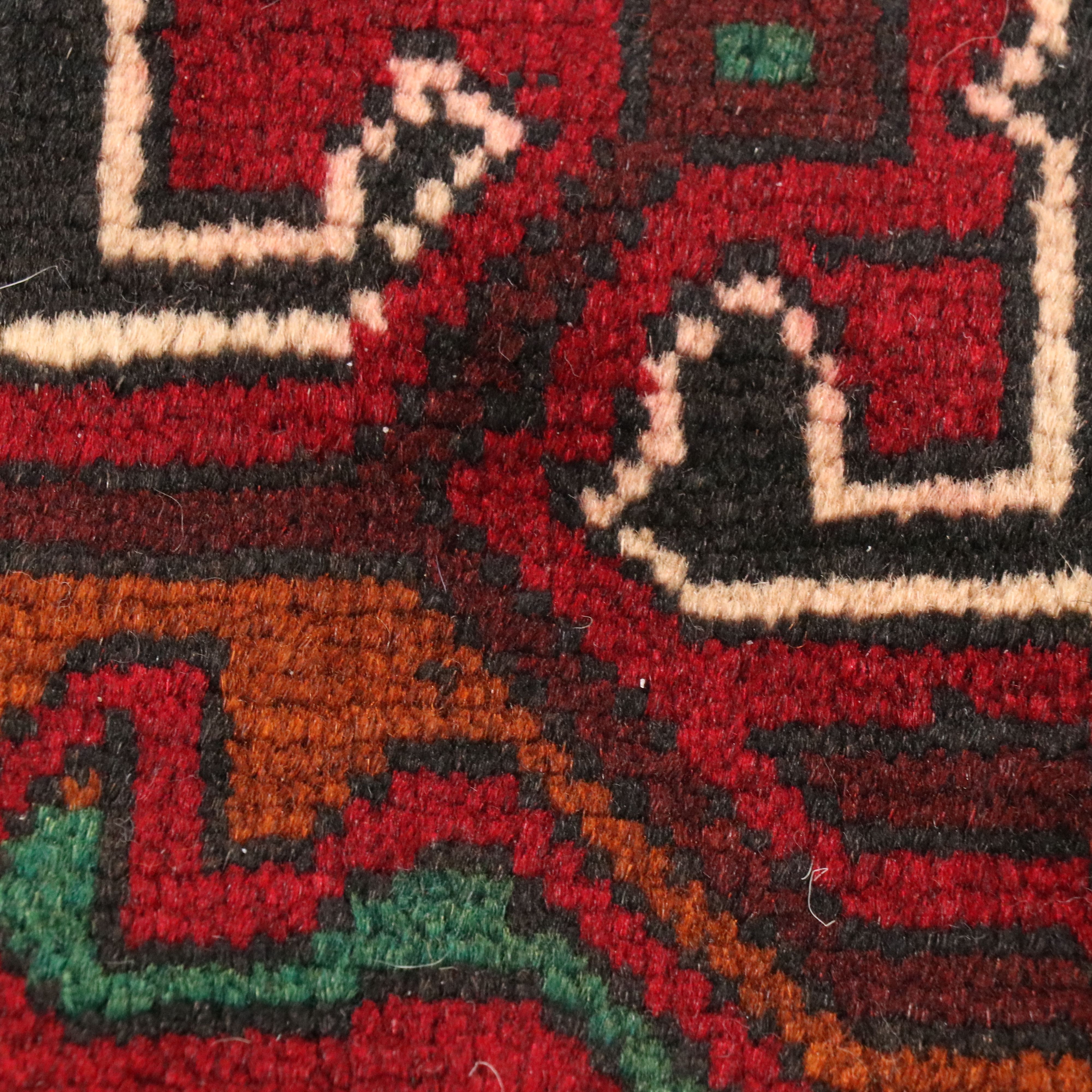 3'10 x 6'5 Hand-Knotted Afghan Baluch Area Rug