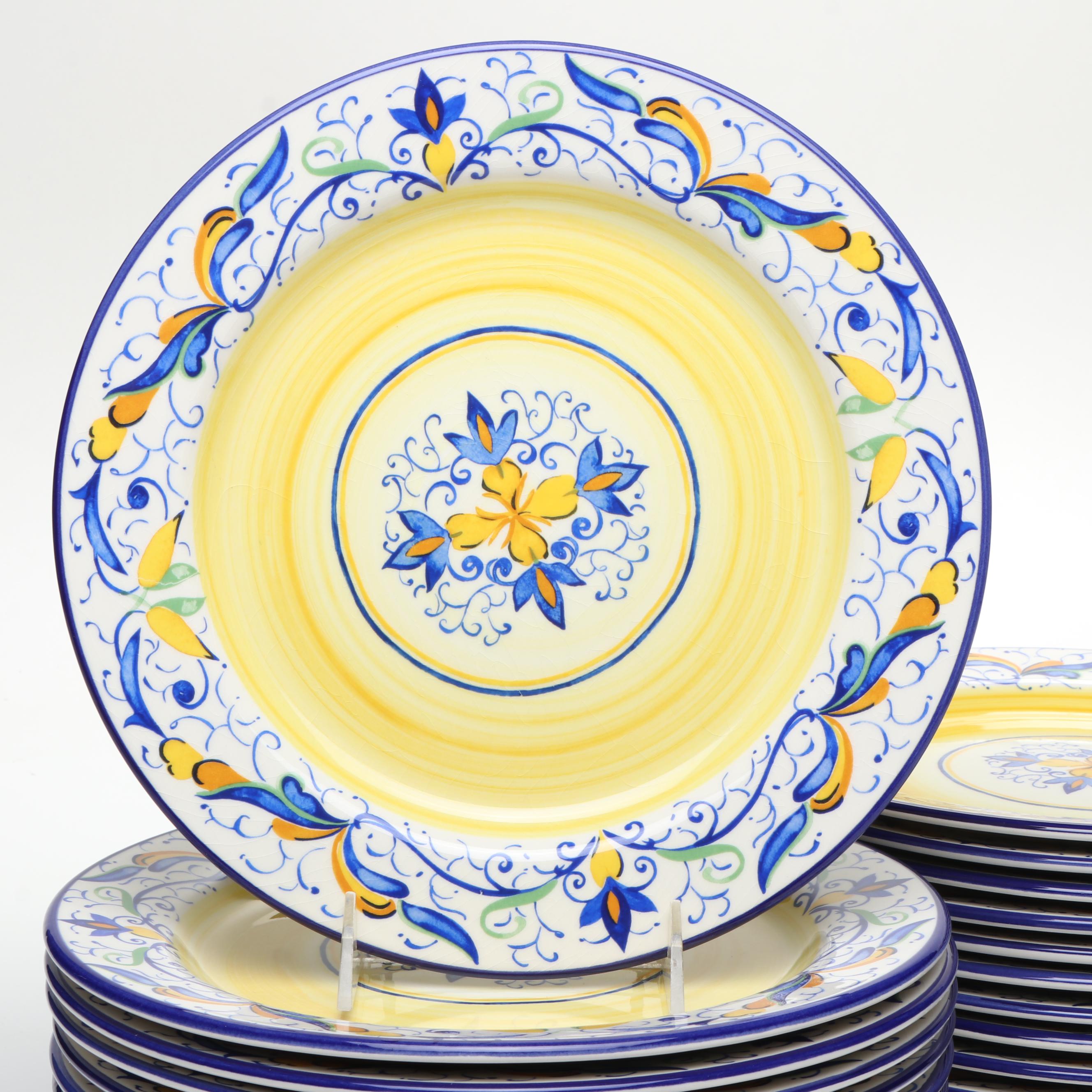 Pier 1 "Mirandela" Earthenware Dinner Plates