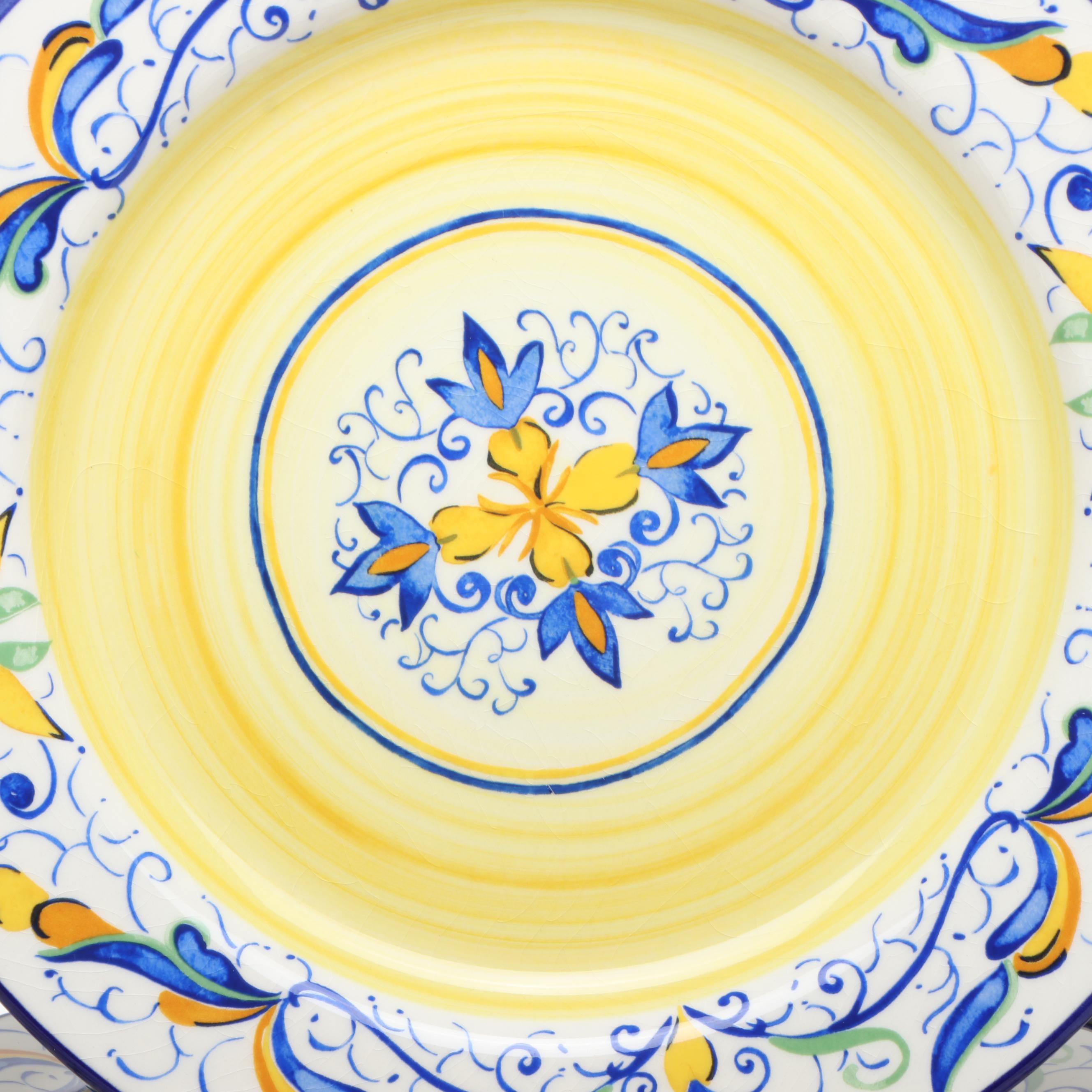 Pier 1 "Mirandela" Earthenware Dinner Plates