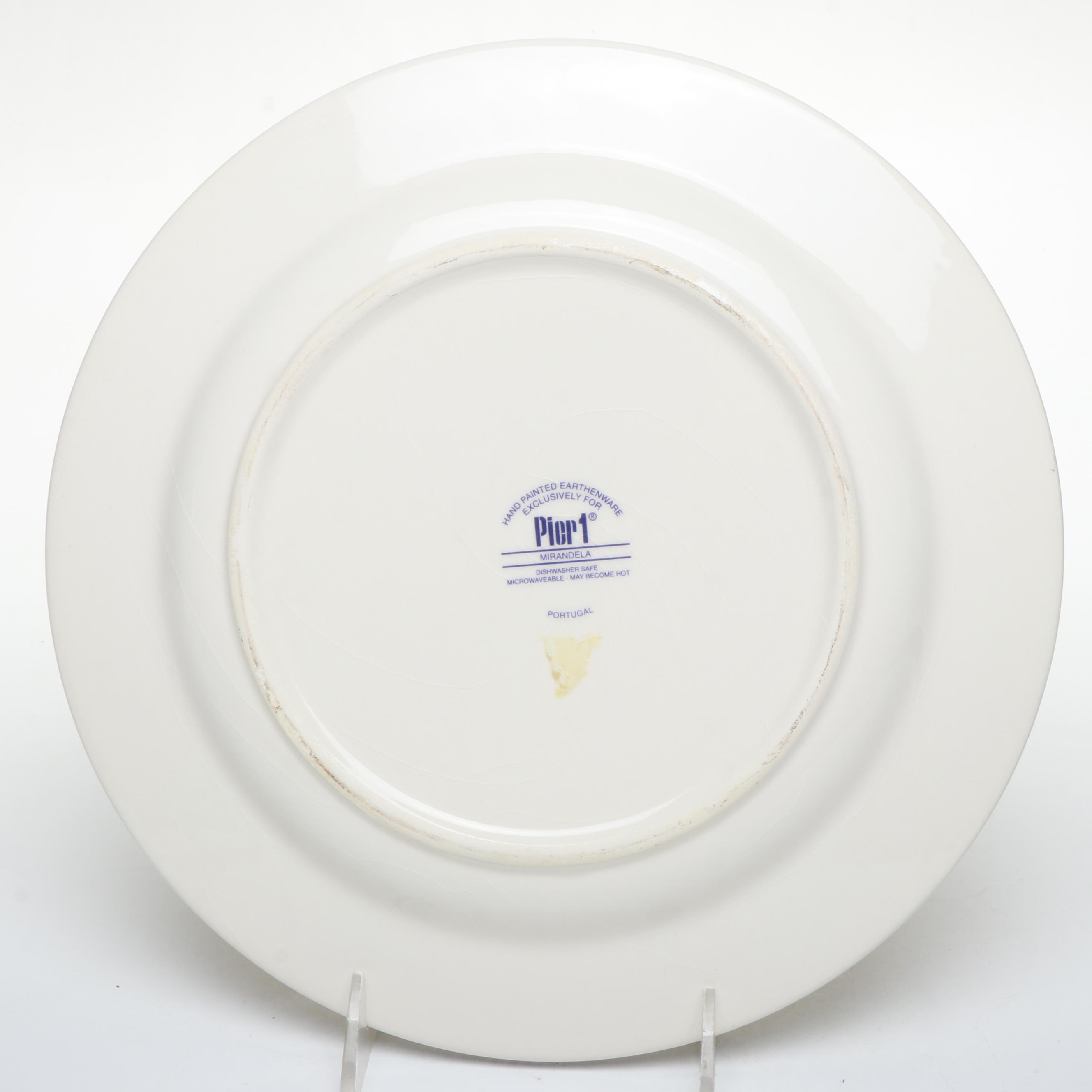 Pier 1 "Mirandela" Earthenware Dinner Plates