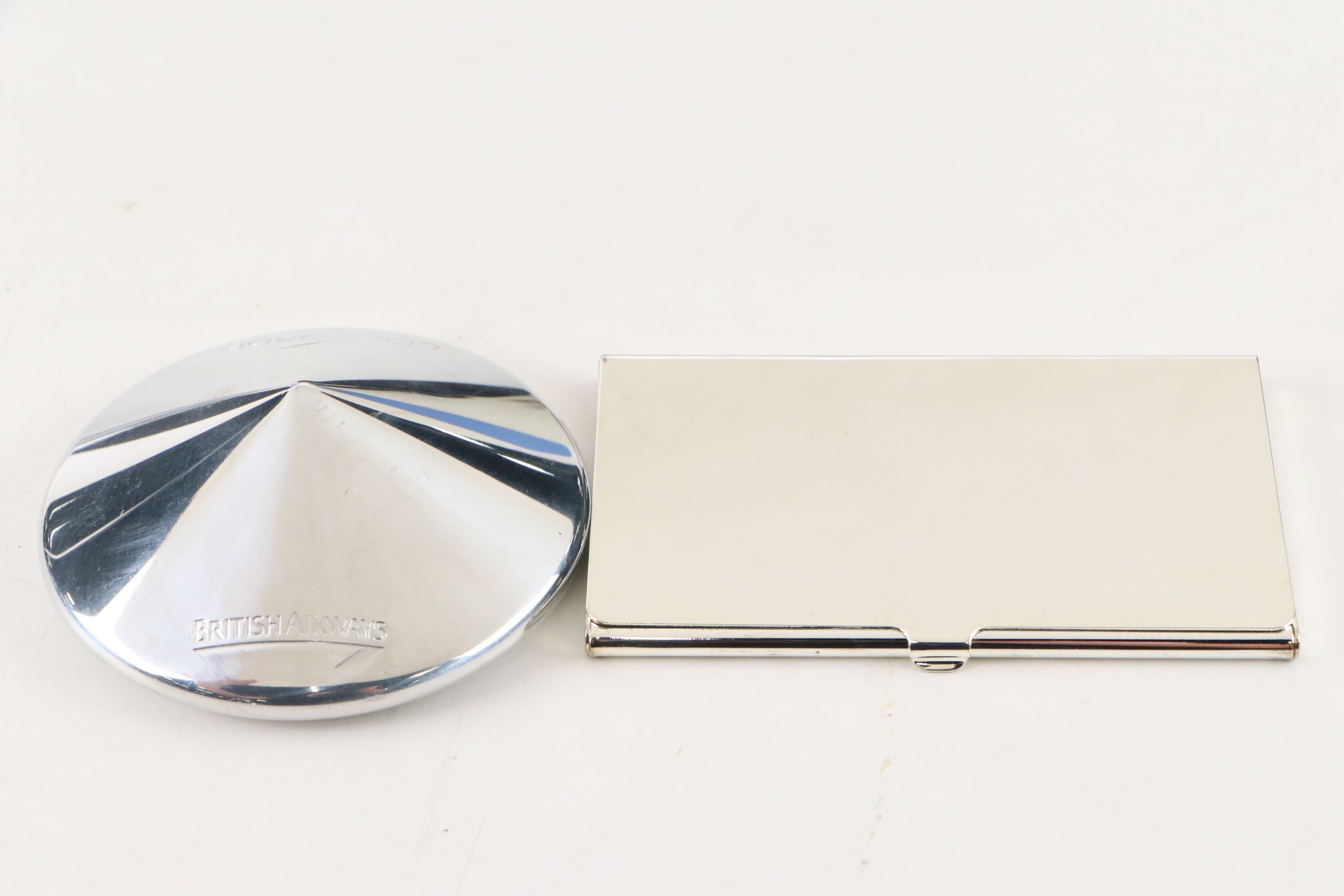 Concord British Airways Memorabilia with Watches, Silver Plate Pens and Pencils