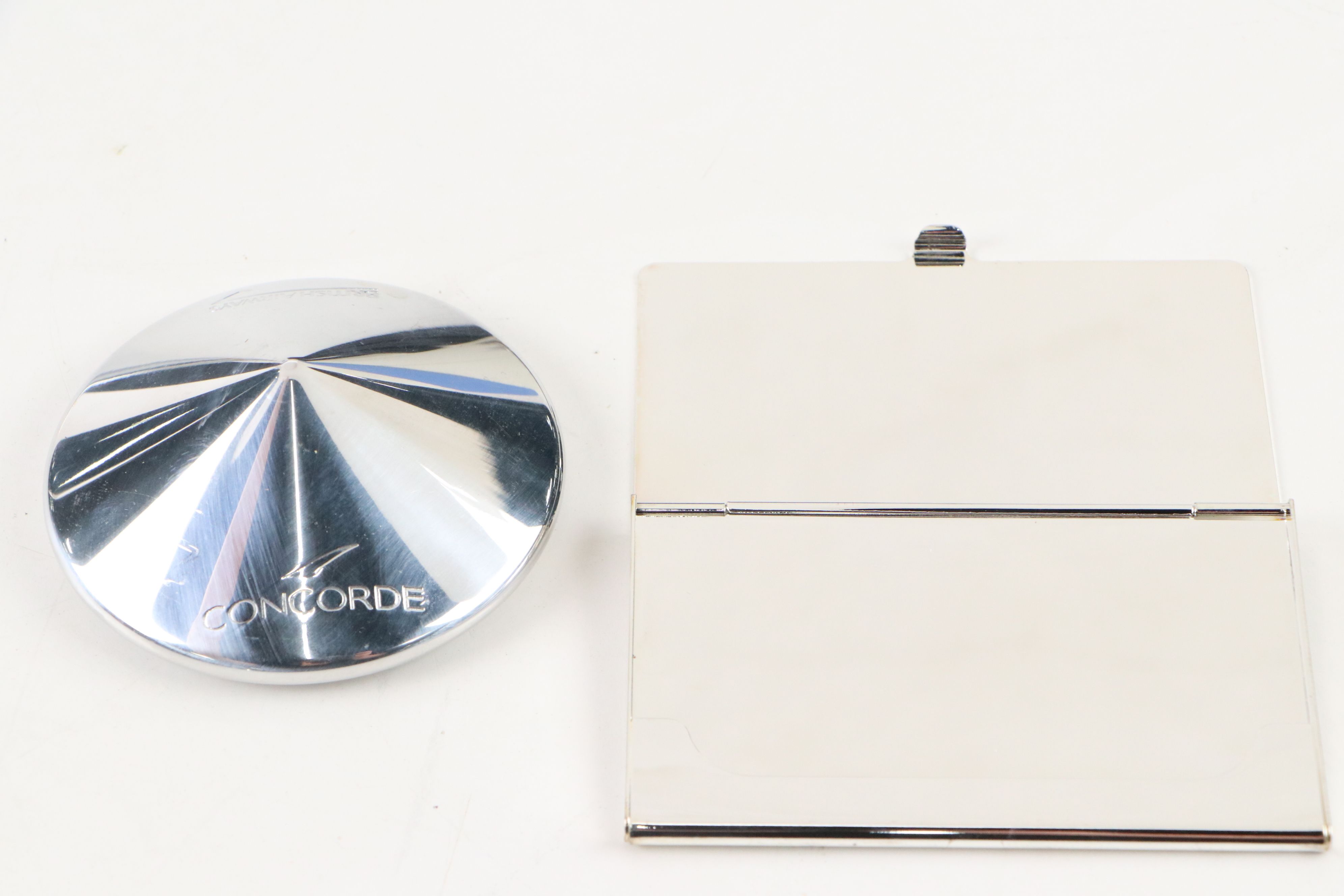 Concord British Airways Memorabilia with Watches, Silver Plate Pens and Pencils