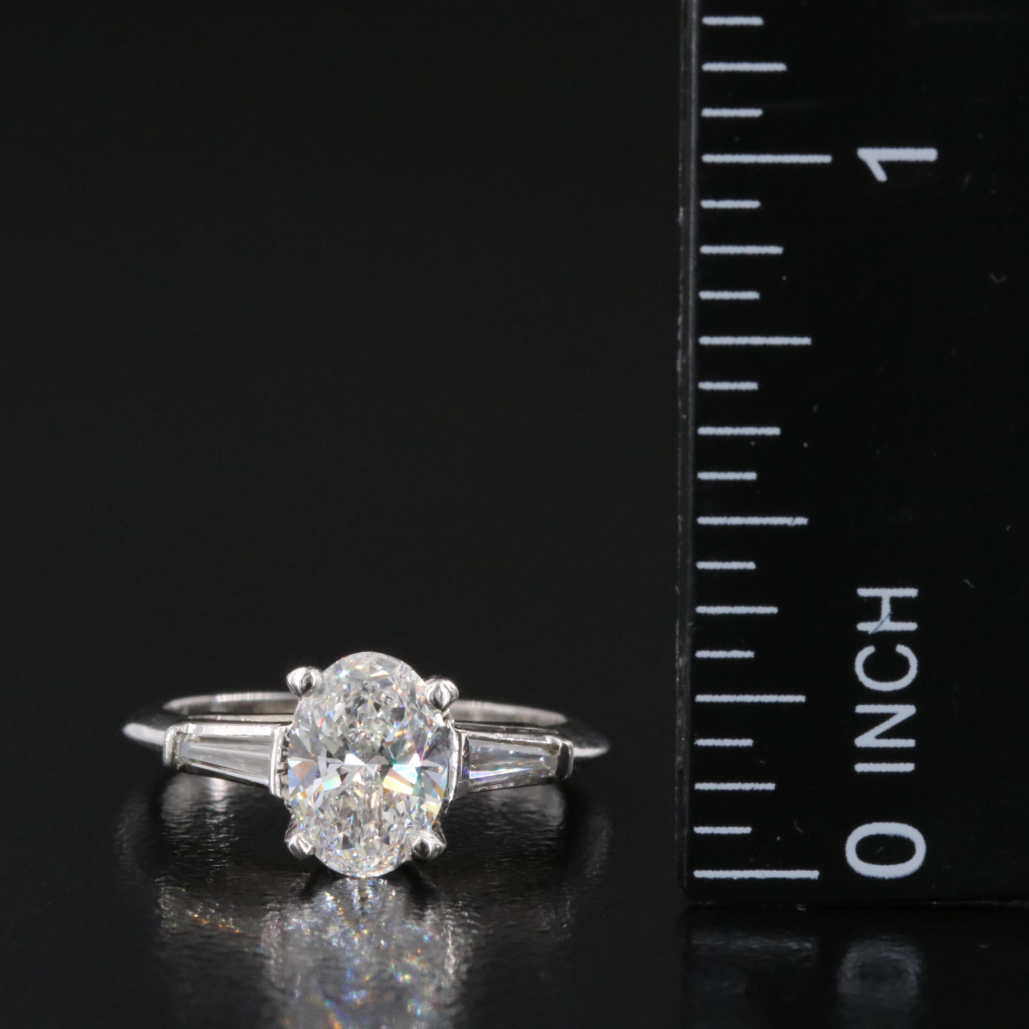 Platinum 1.19 CTW Diamond Ring with Lab Grown Diamond Center