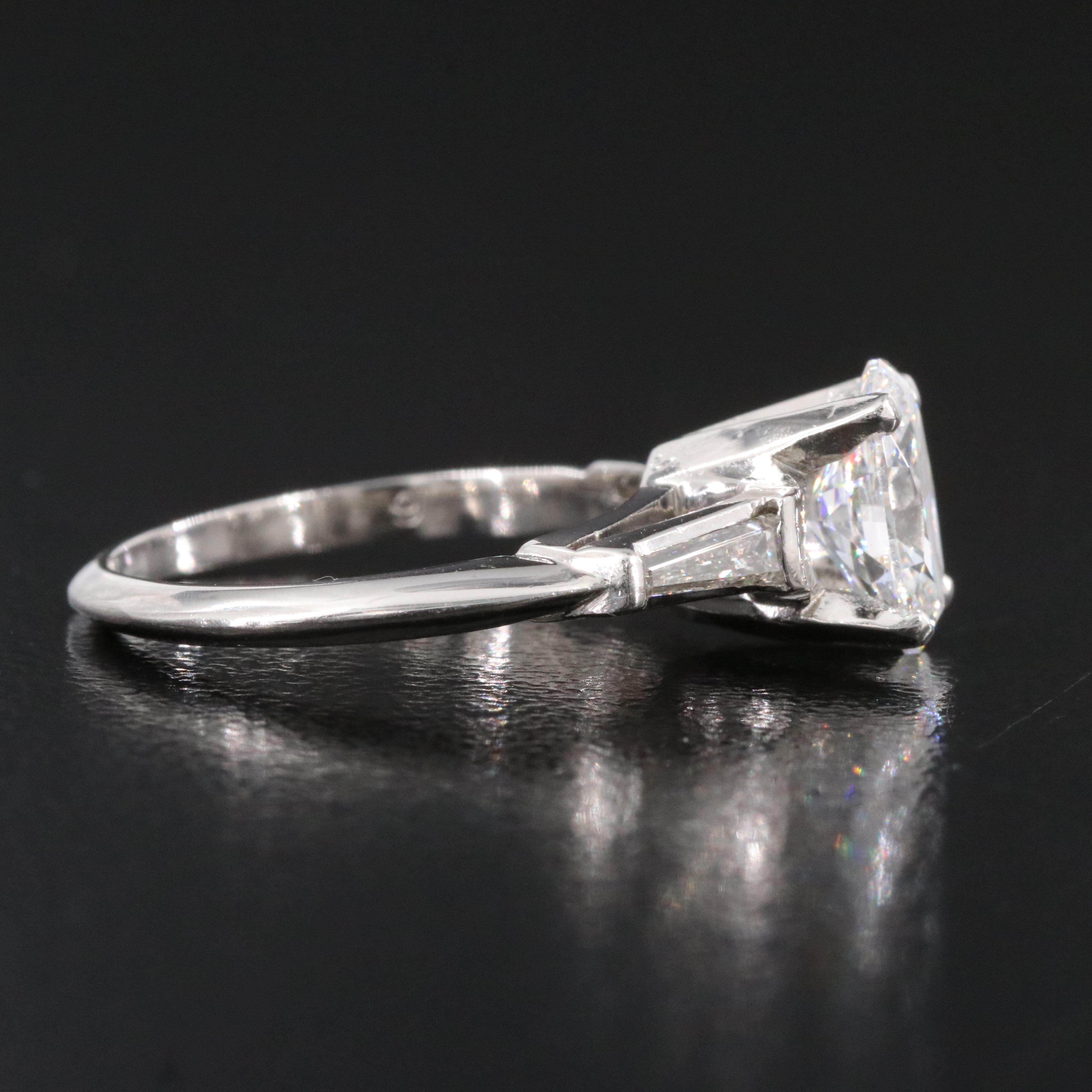 Platinum 1.19 CTW Diamond Ring with Lab Grown Diamond Center