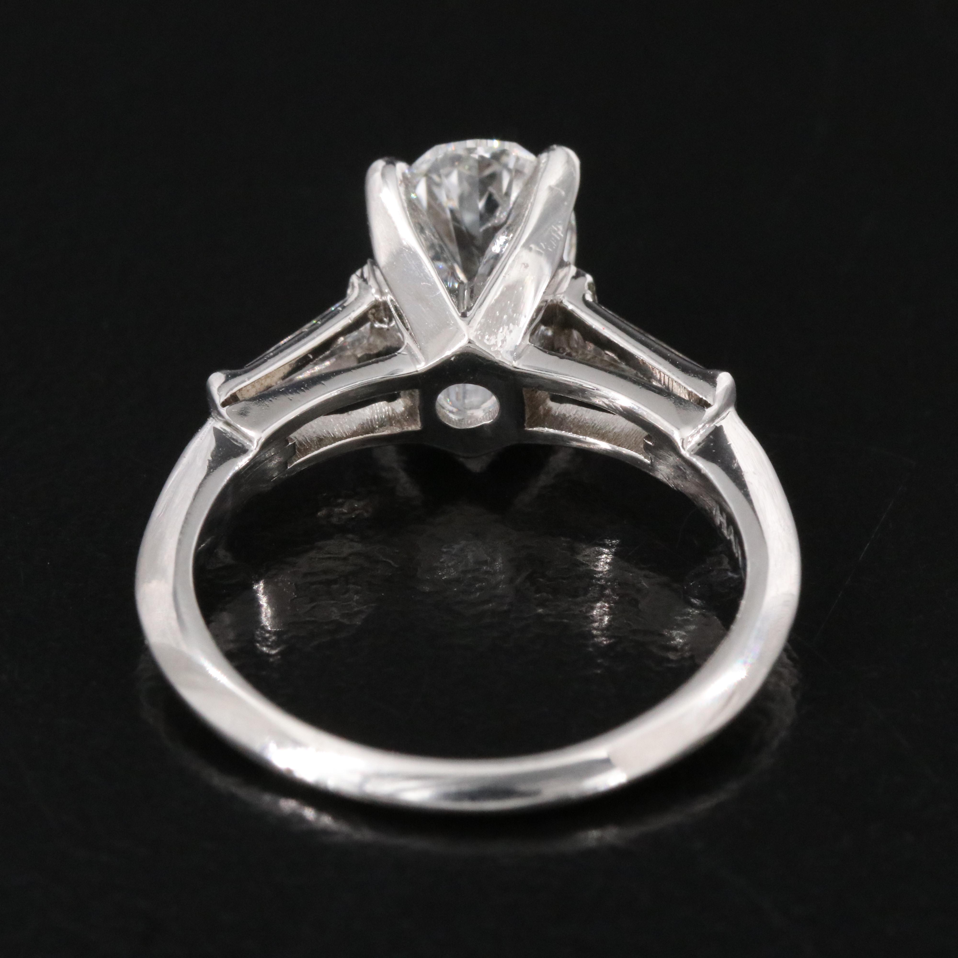 Platinum 1.19 CTW Diamond Ring with Lab Grown Diamond Center