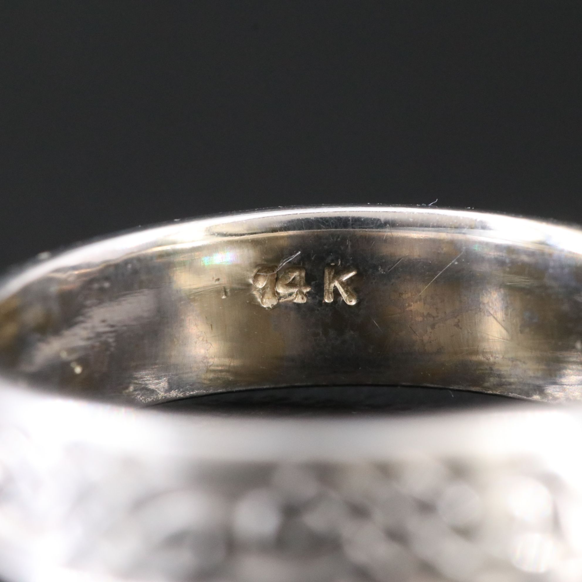 14K 0.22 CT Diamond Celtic Knot Ring