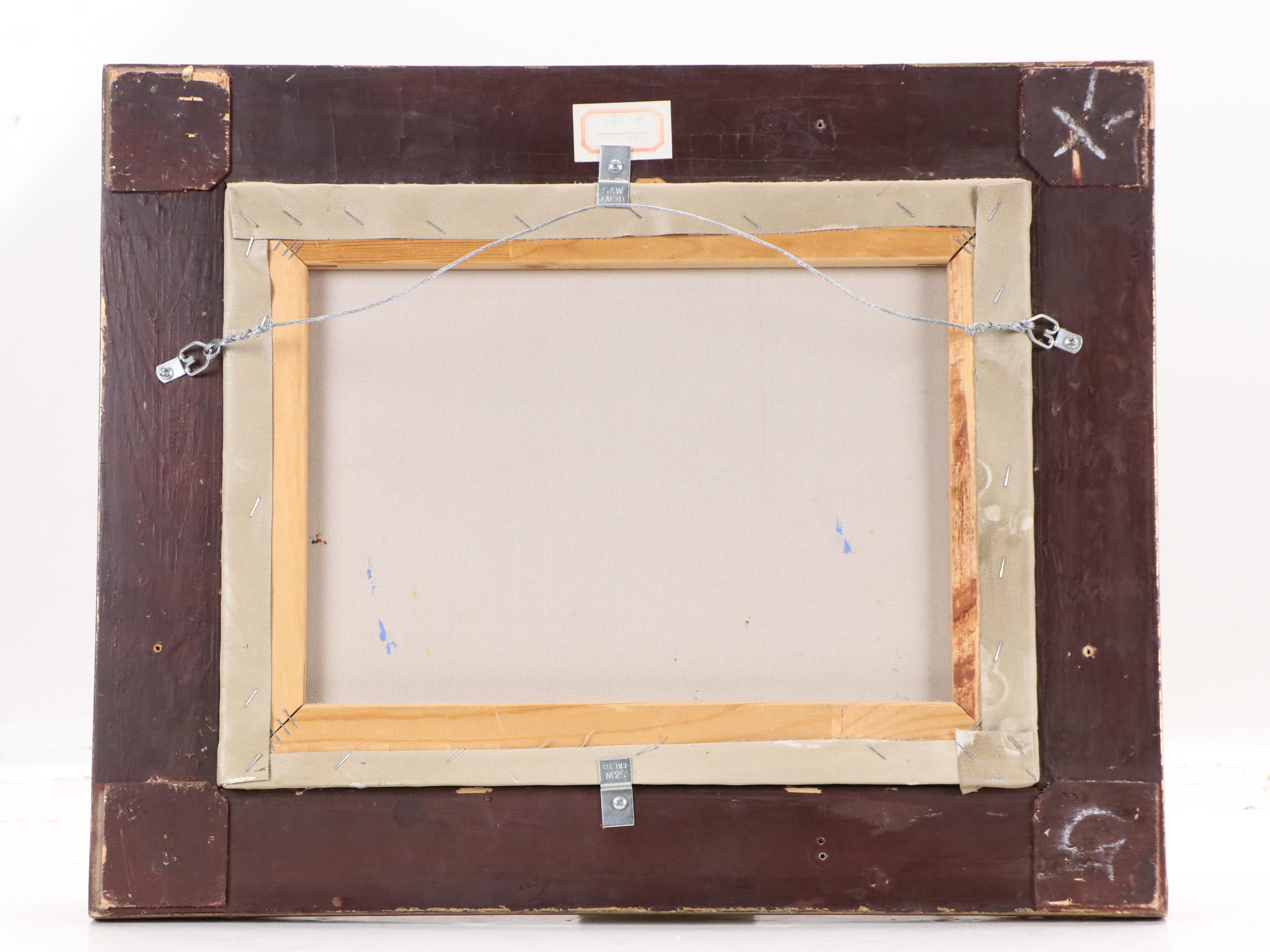 Oil Painting of Impressionistic Seaside, 20th Century